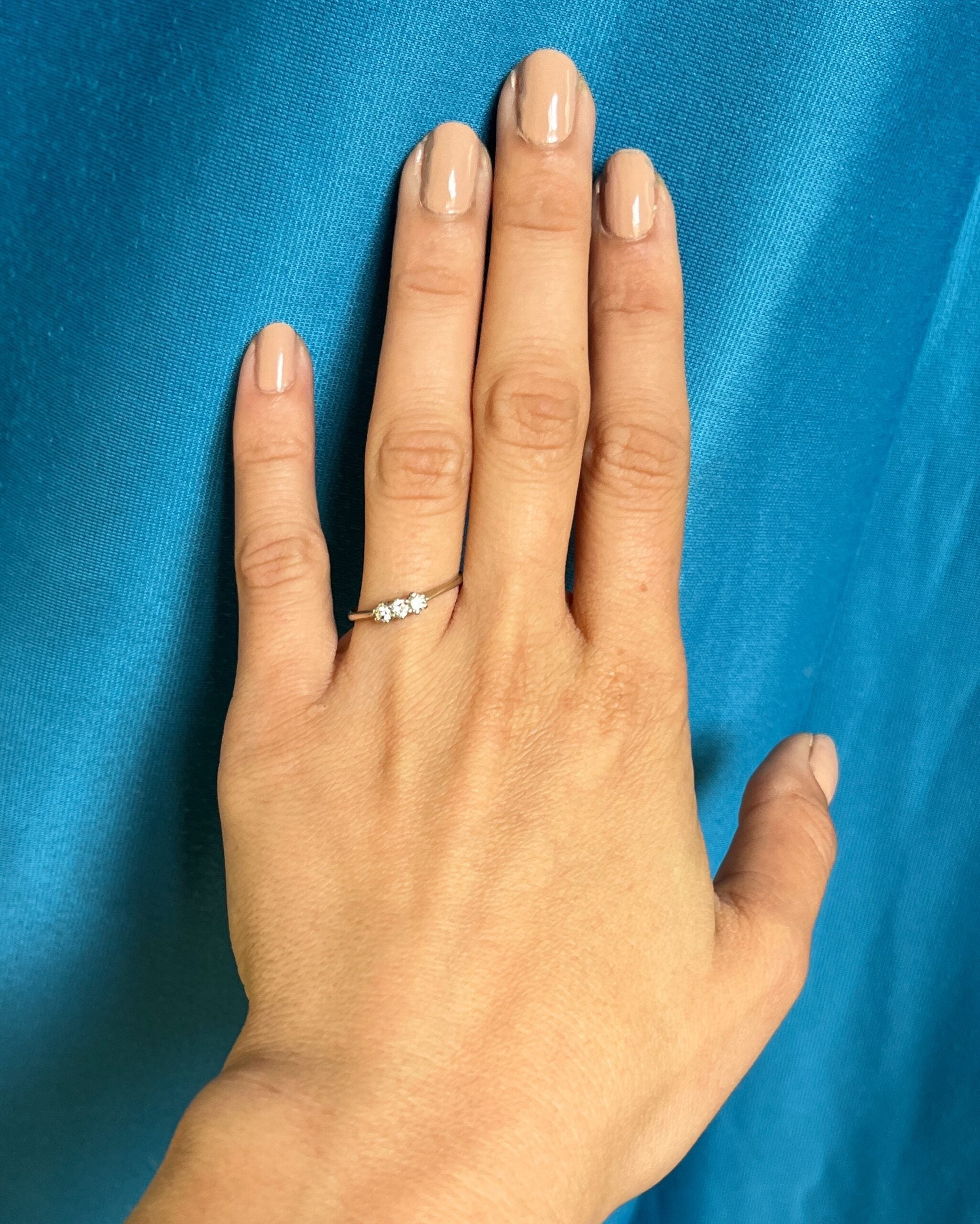 Bague Vintage trilogie diamants "Mila"