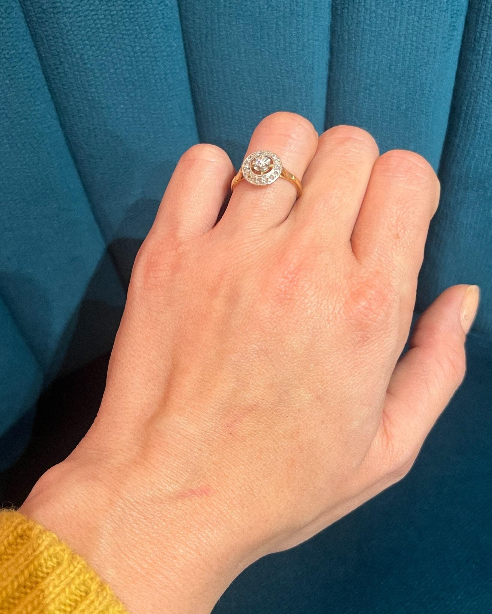 Bague Art-déco diamants "Sélia"