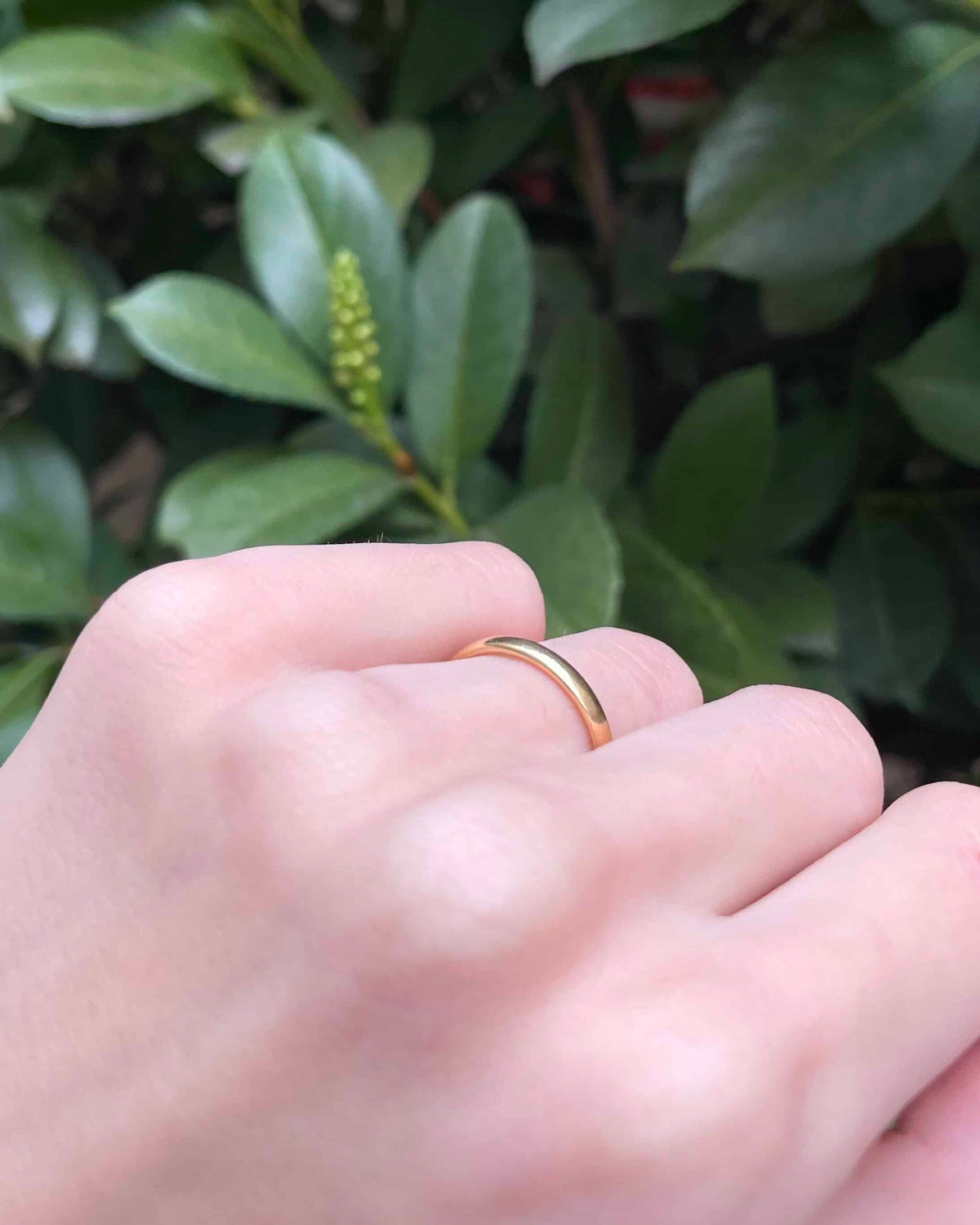 Anillo de bodas vintage en oro de 18 quilates «Veda»