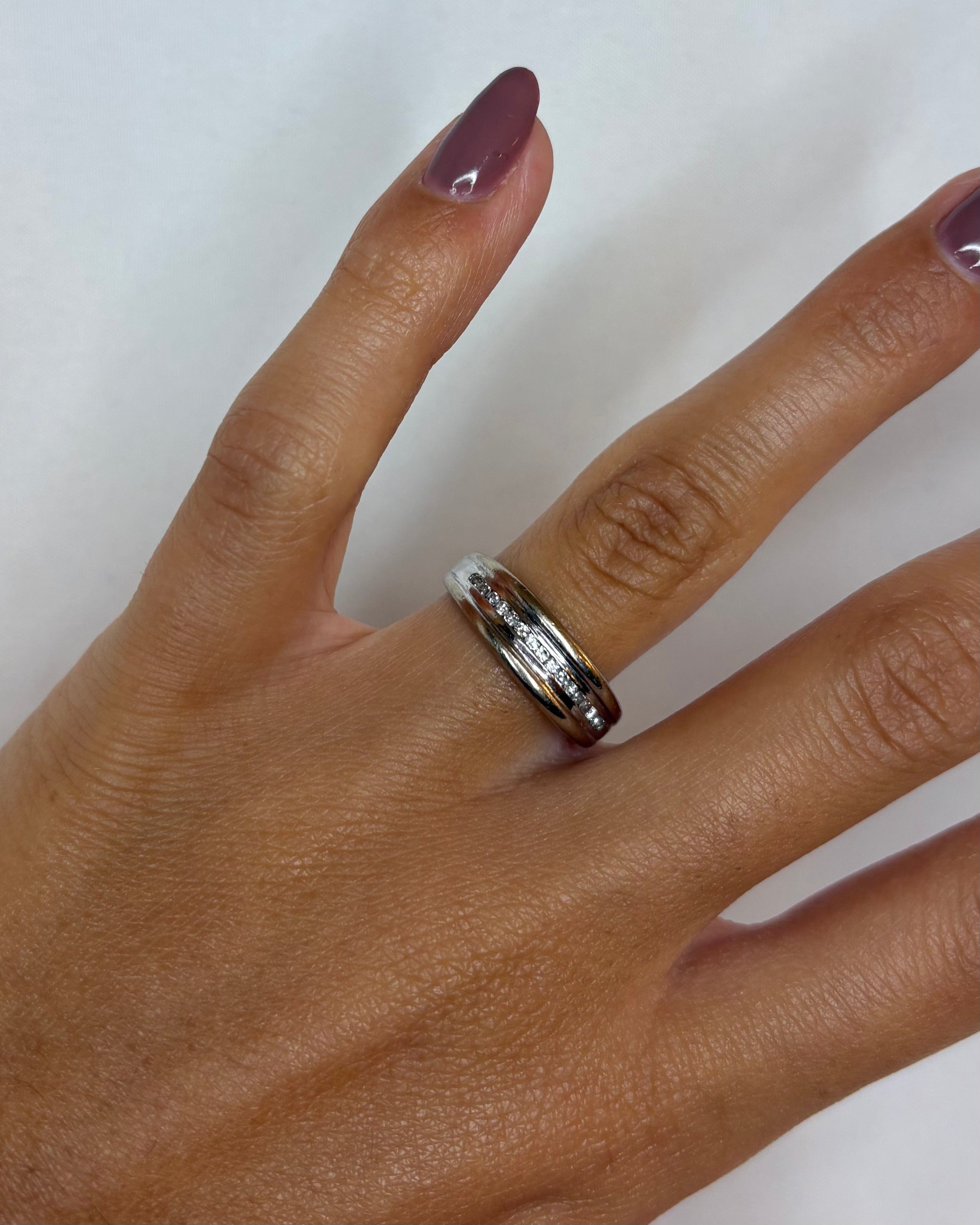 Bague Jonc Diamants "Julia"