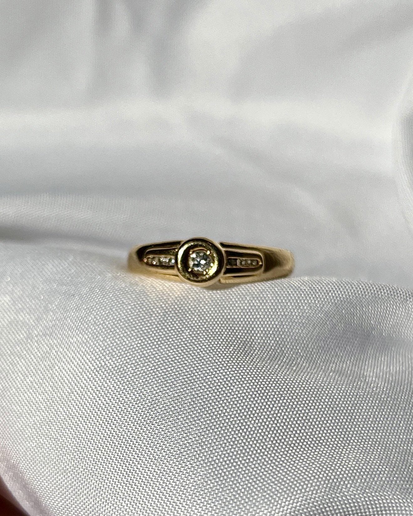Bague jonc or & diamants "Aurélia" - Elliade Paris