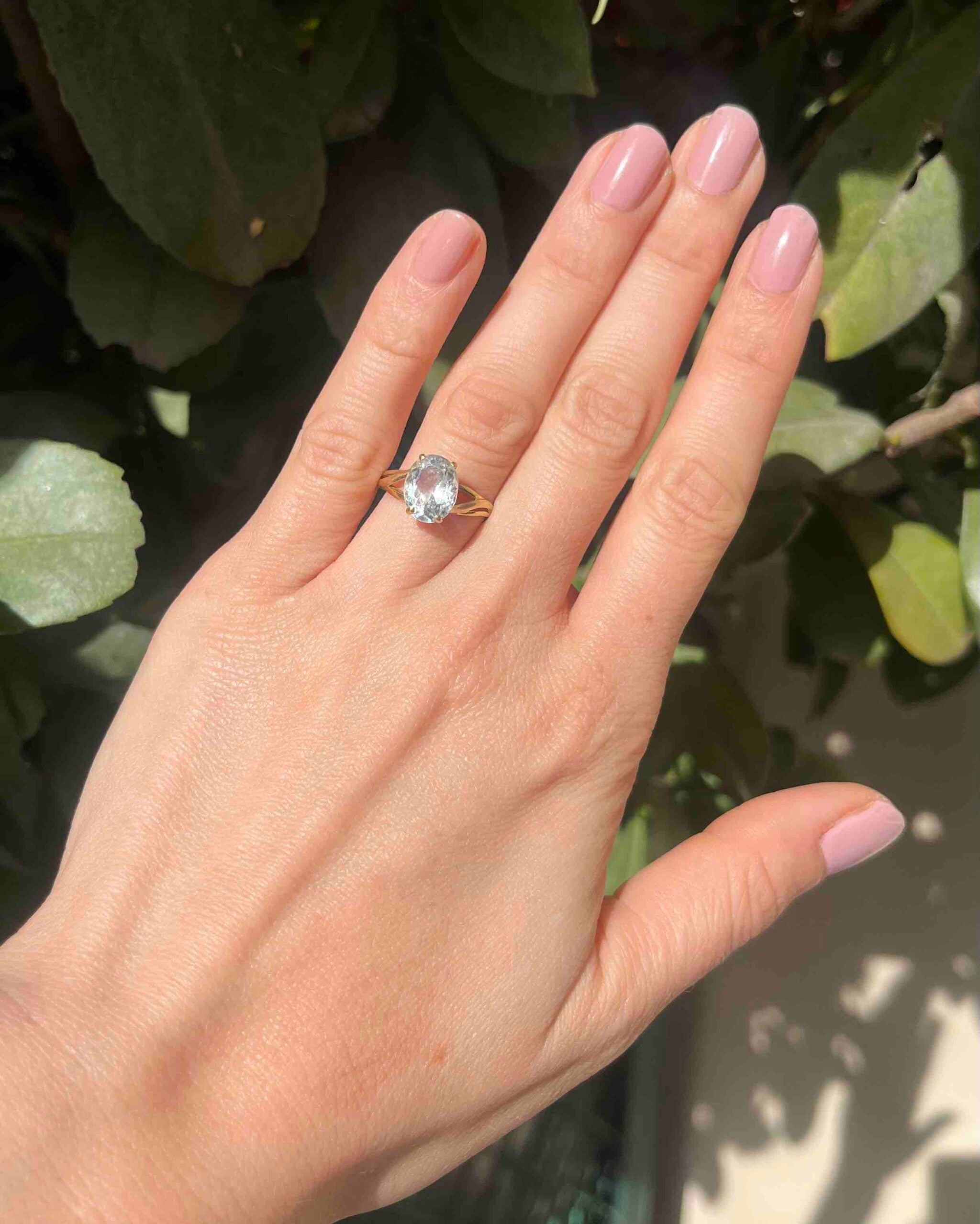 Bague Vintage Aigue-marine 2.25 carats "Julia"