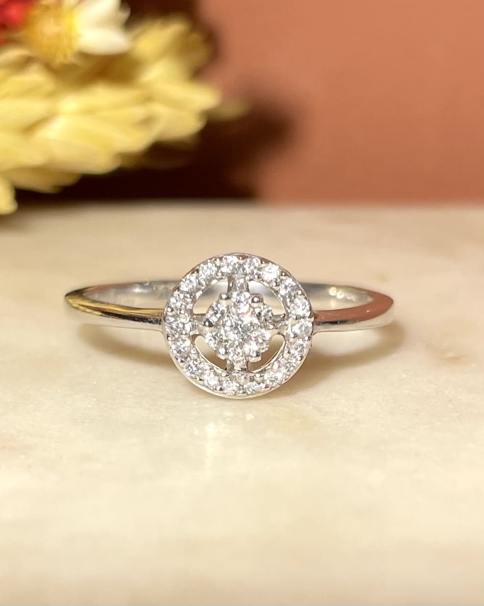 Bague Style Art-Déco 25 Diamants "Eudora"