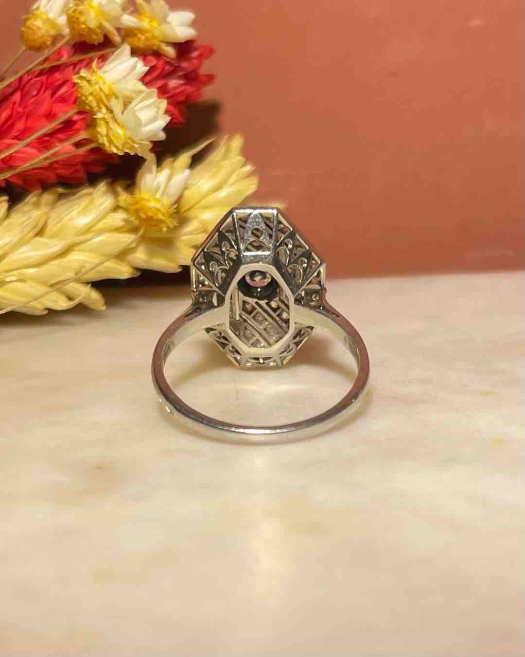 Bague Diamants Art-déco Vintage "Maryse"