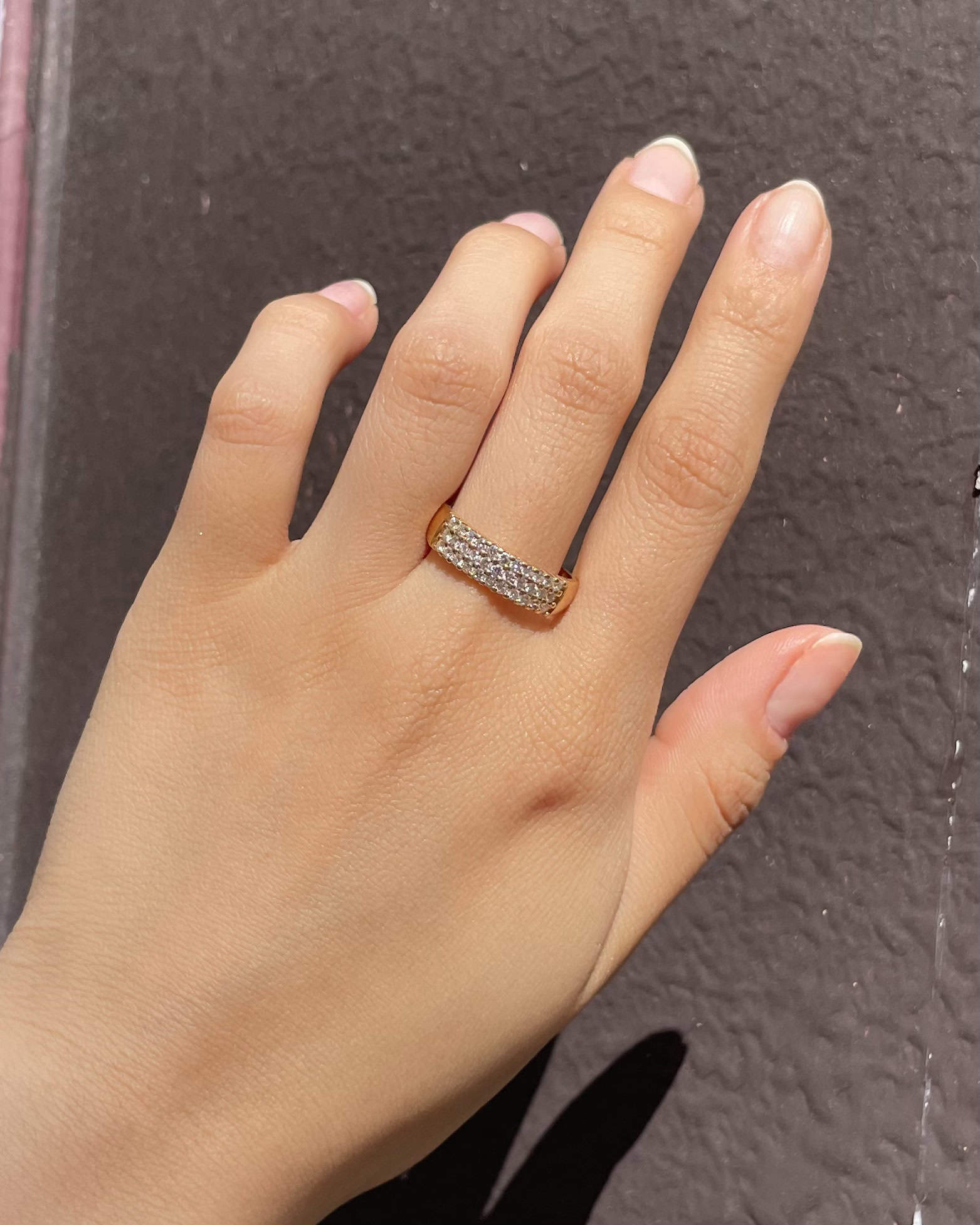 Bague Jonc Rivière 33 Diamants "Luce"