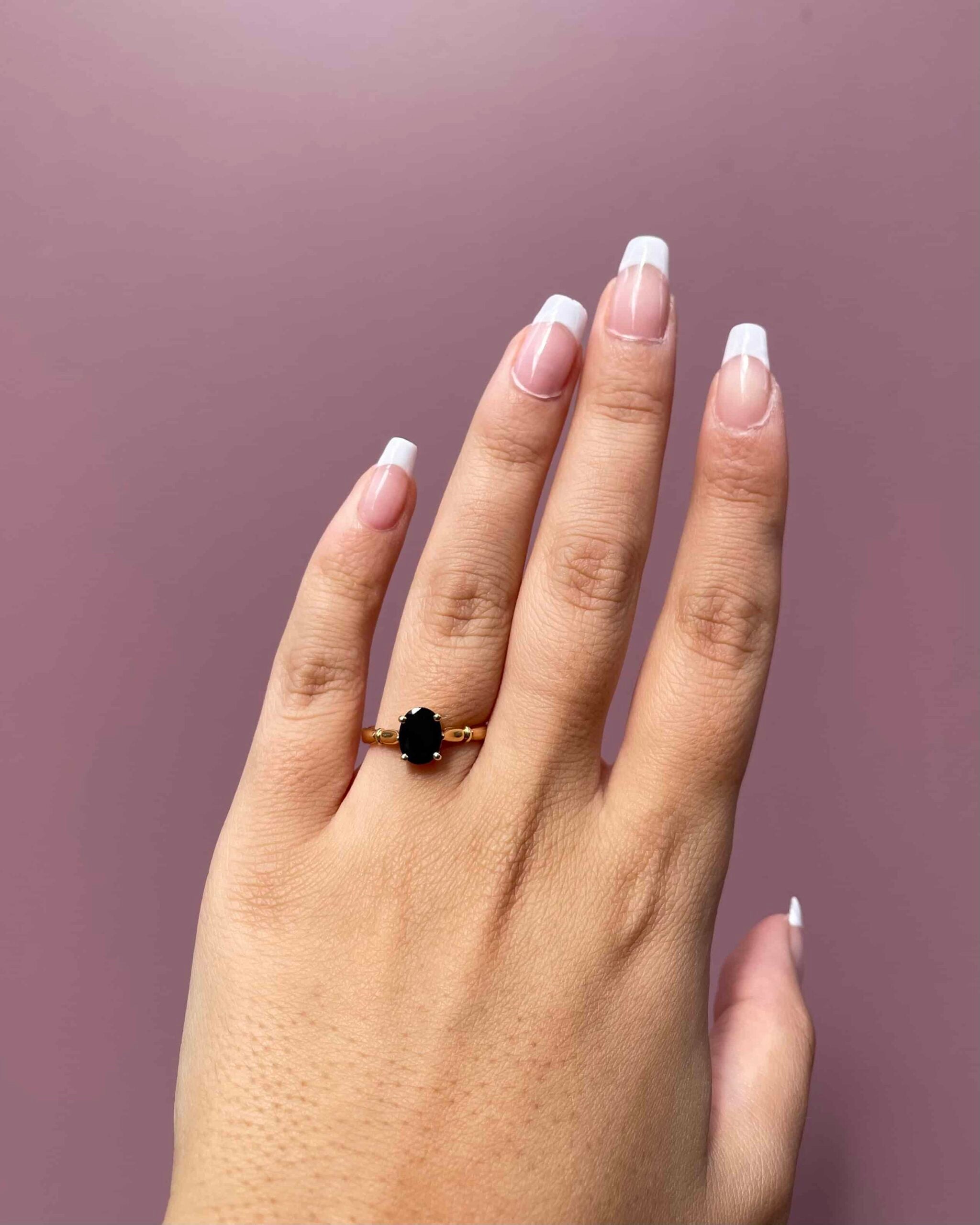Bague Solitaire Saphir 1.20 carat "Marianne"