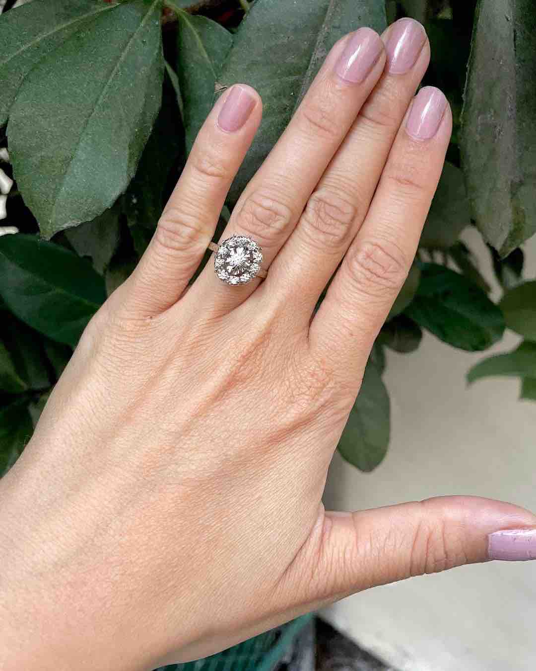 Bague Vintage Marguerite Diamants "Annie"