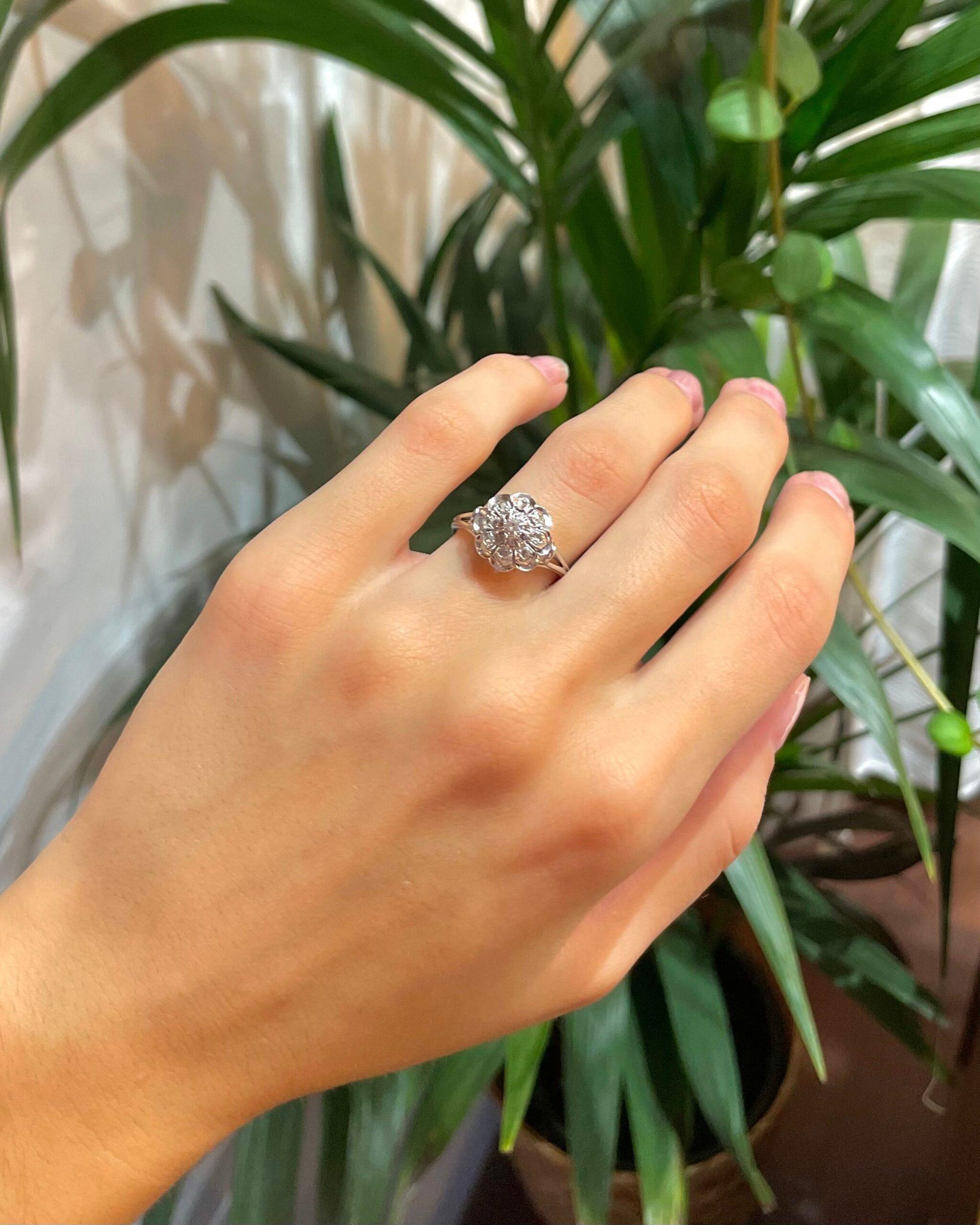 Bague Marguerite Diamants "Gilmore" - Elliade Paris