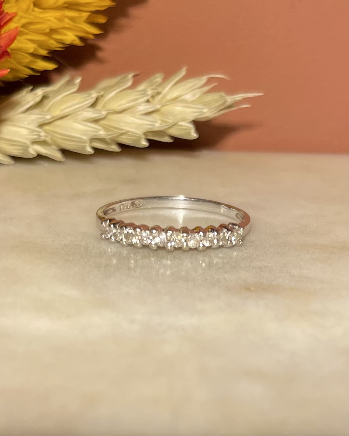 Demi-Alliance 10 Diamants "Gia"