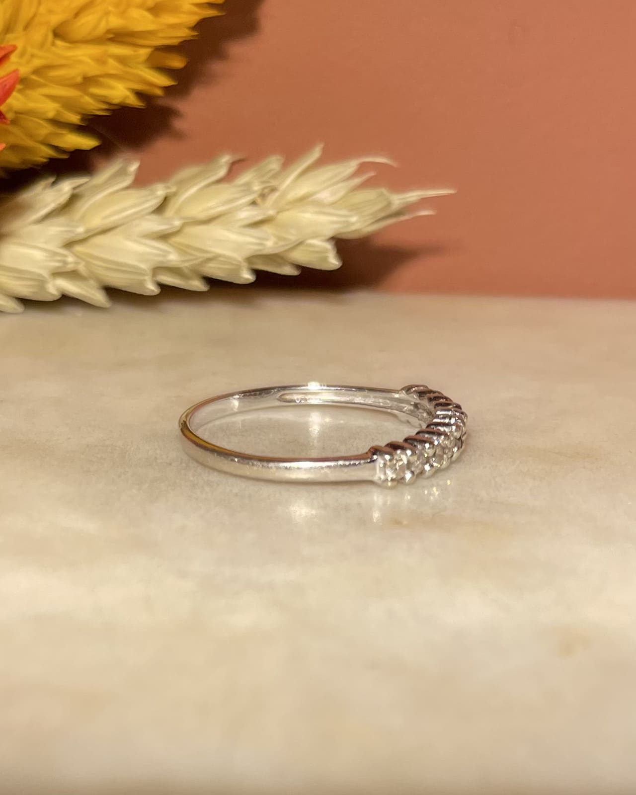 Demi-Alliance 10 Diamants "Gia"