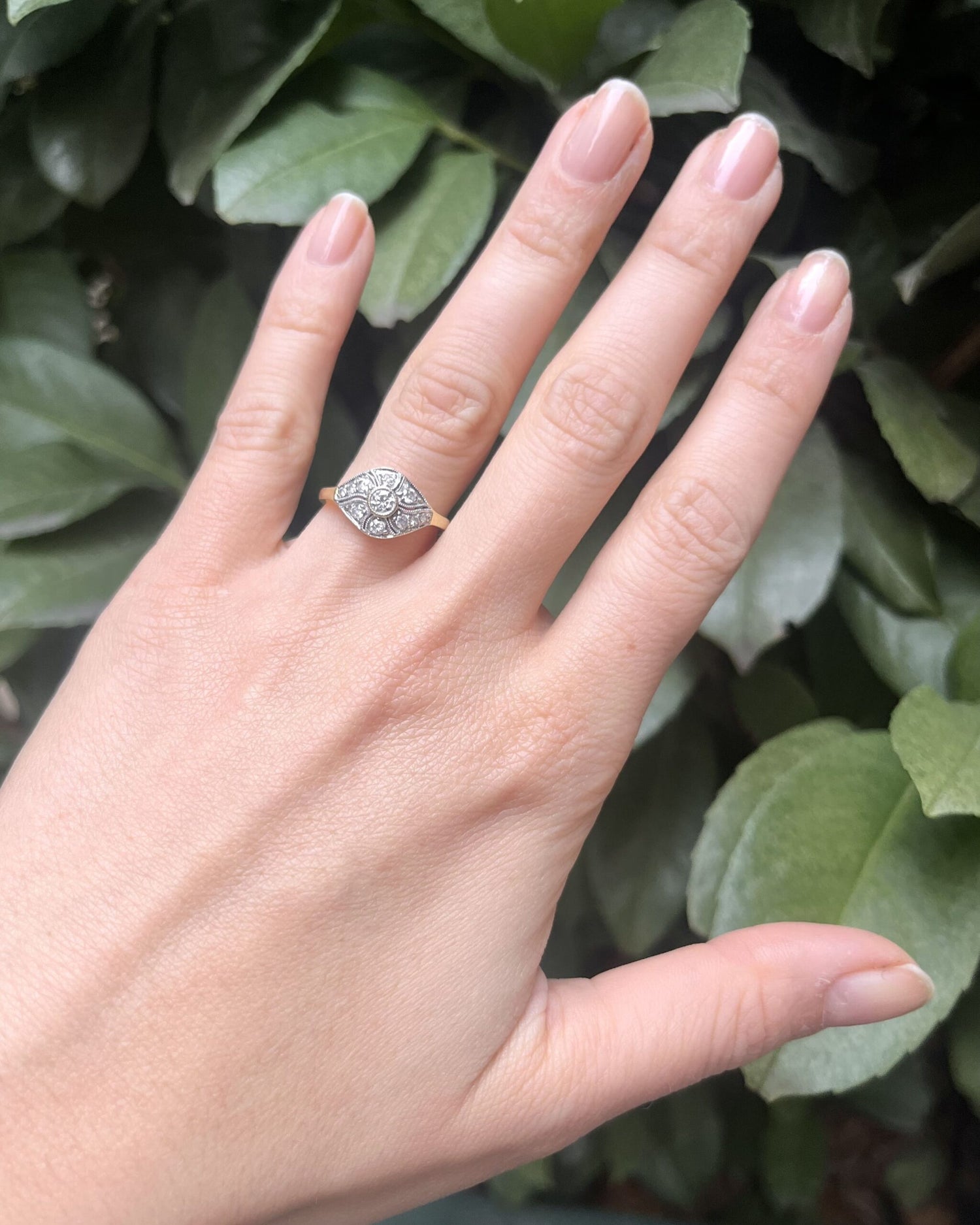 Bague Art-déco Diamants "Cornelia"