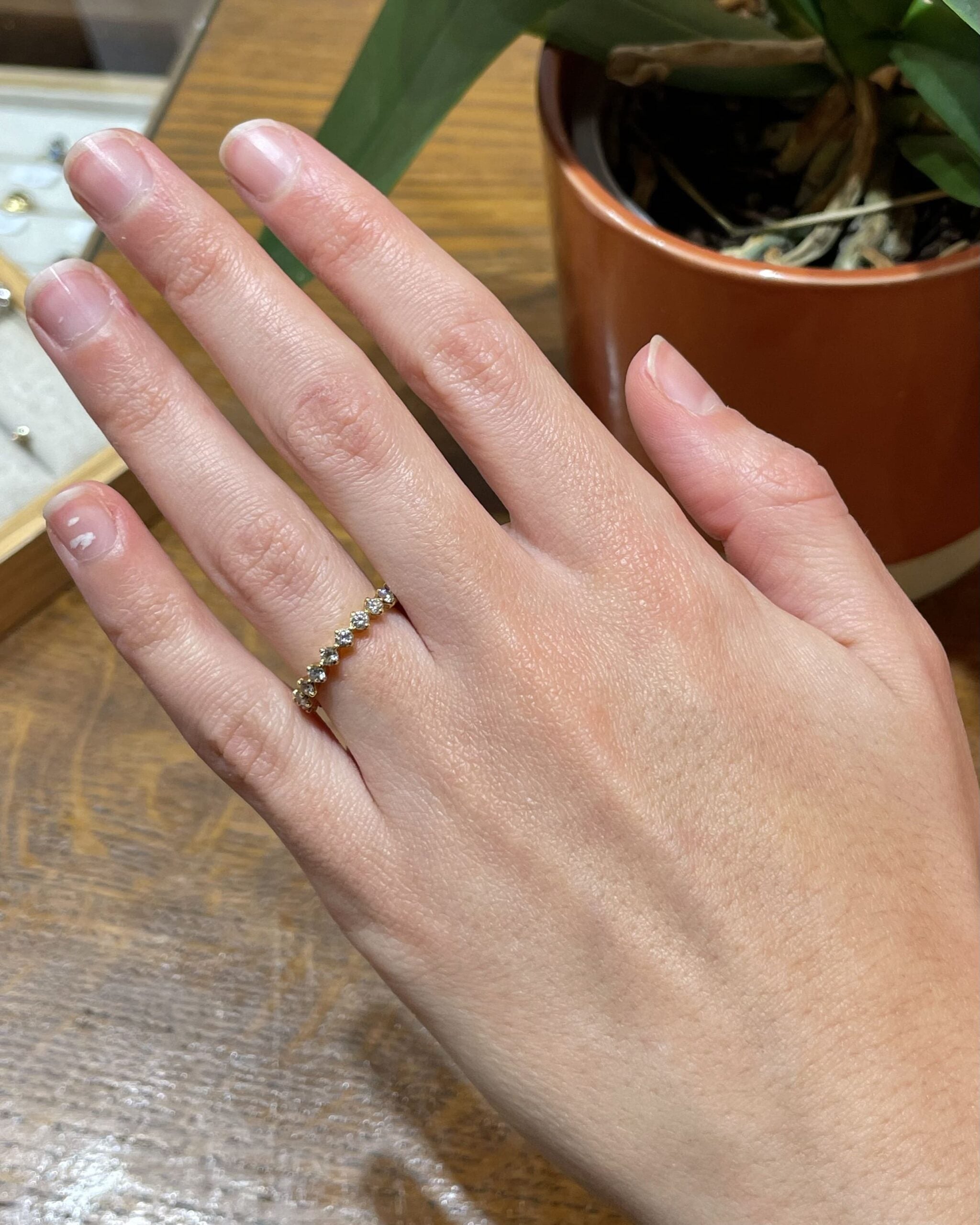 American Wedding Band 20 Diamonds 1 Carat "Leighton"