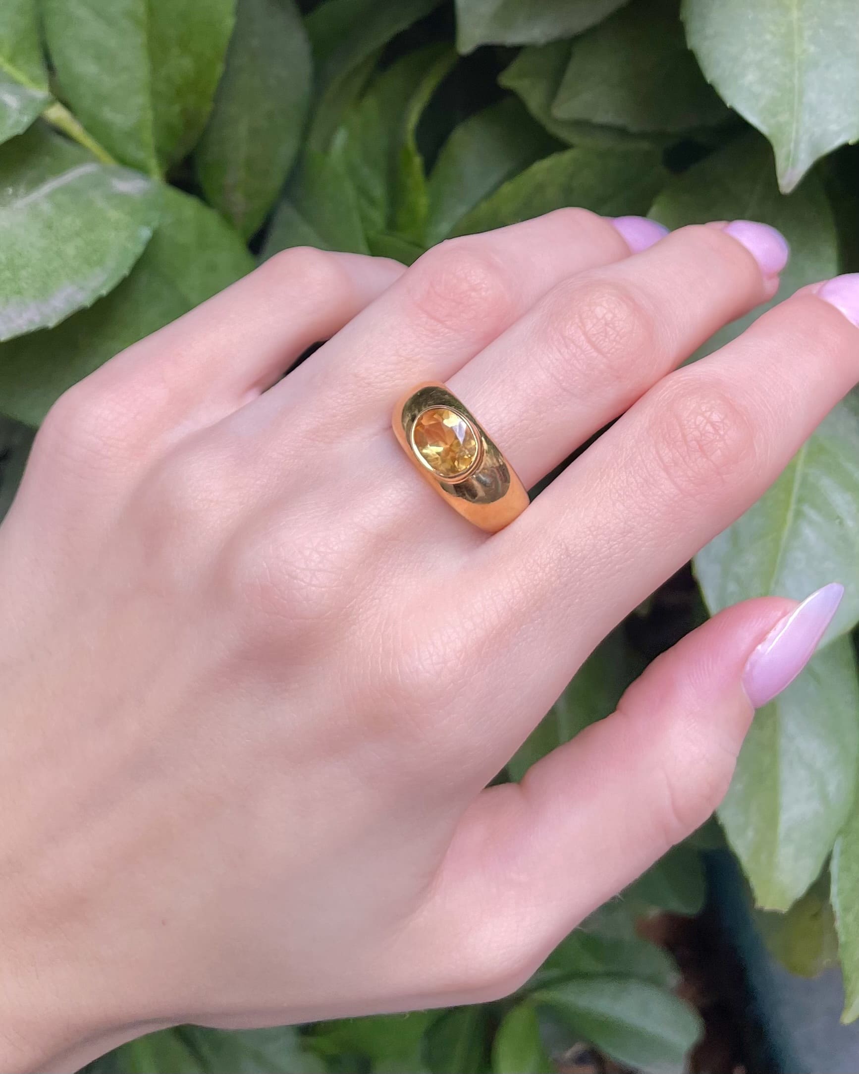 Anillo brazalete de citrino de 1,80 quilates «Louann»
