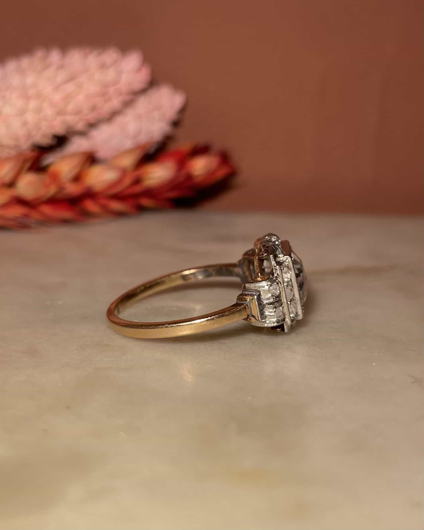 Bague Art-Déco Diamants 1.24 Carat "Nyal"
