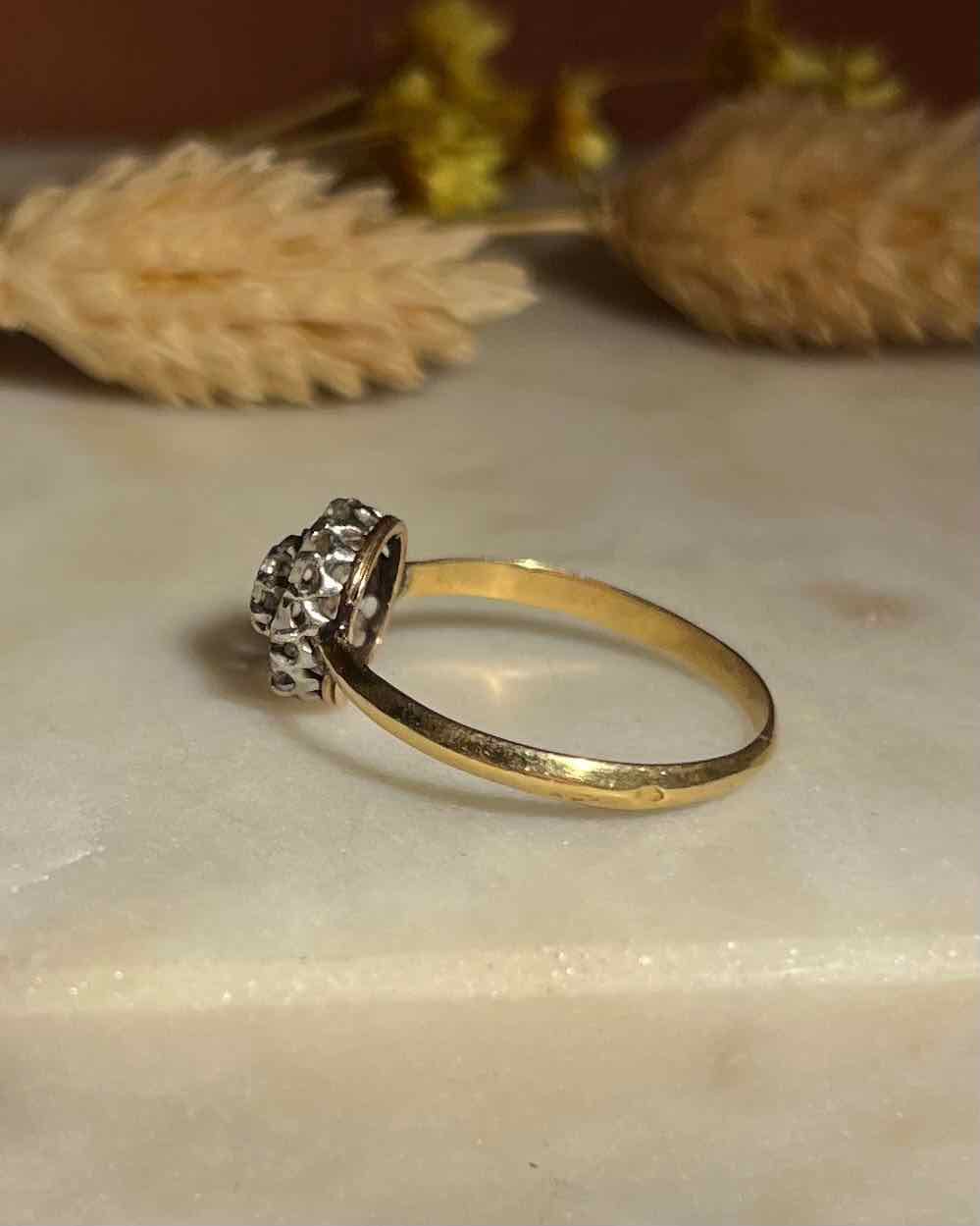 Bague Art-Déco Marguerite Diamants "Ornella"
