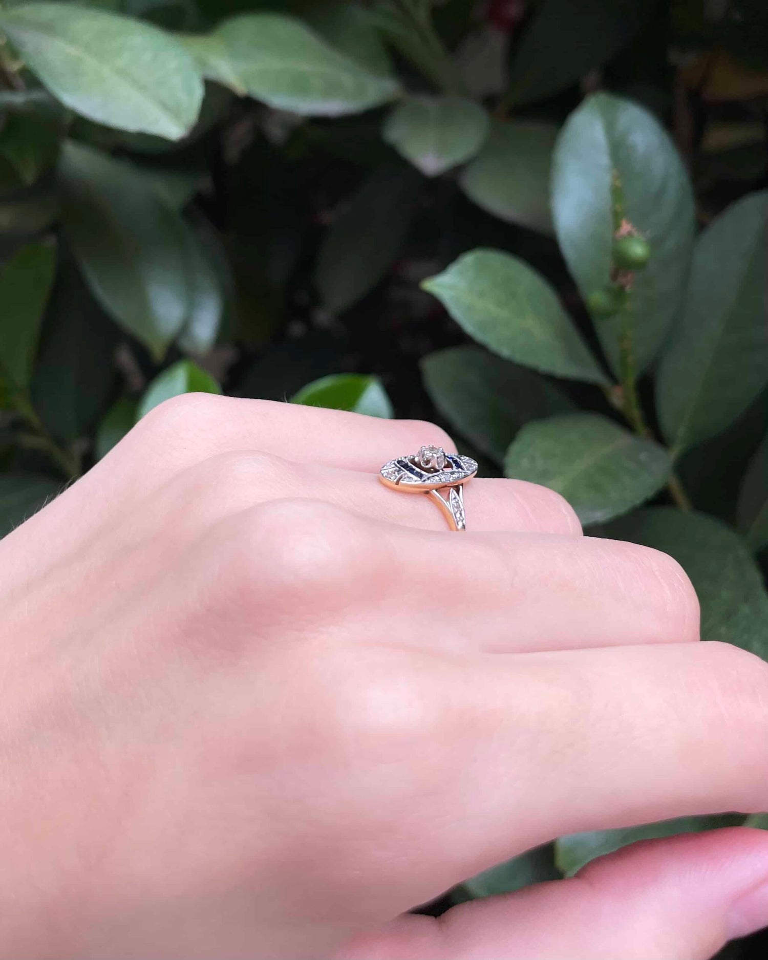 Bague Style Art-Déco Améthyste 1.60 carat & Diamants "Maera"