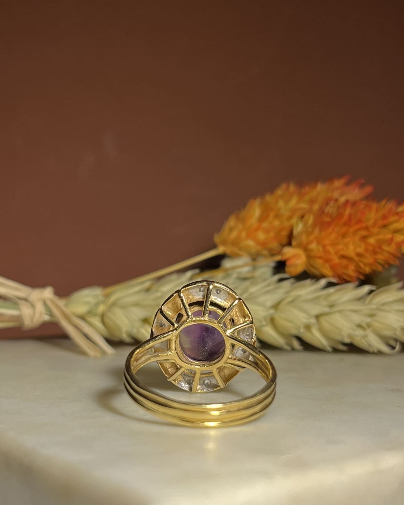 Art Deco 4-carat Amethyst & Diamond "Zephyr" Ring