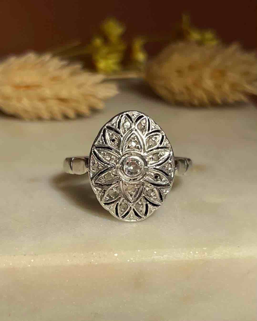 Bague Diamants Art-déco "Tiwa"