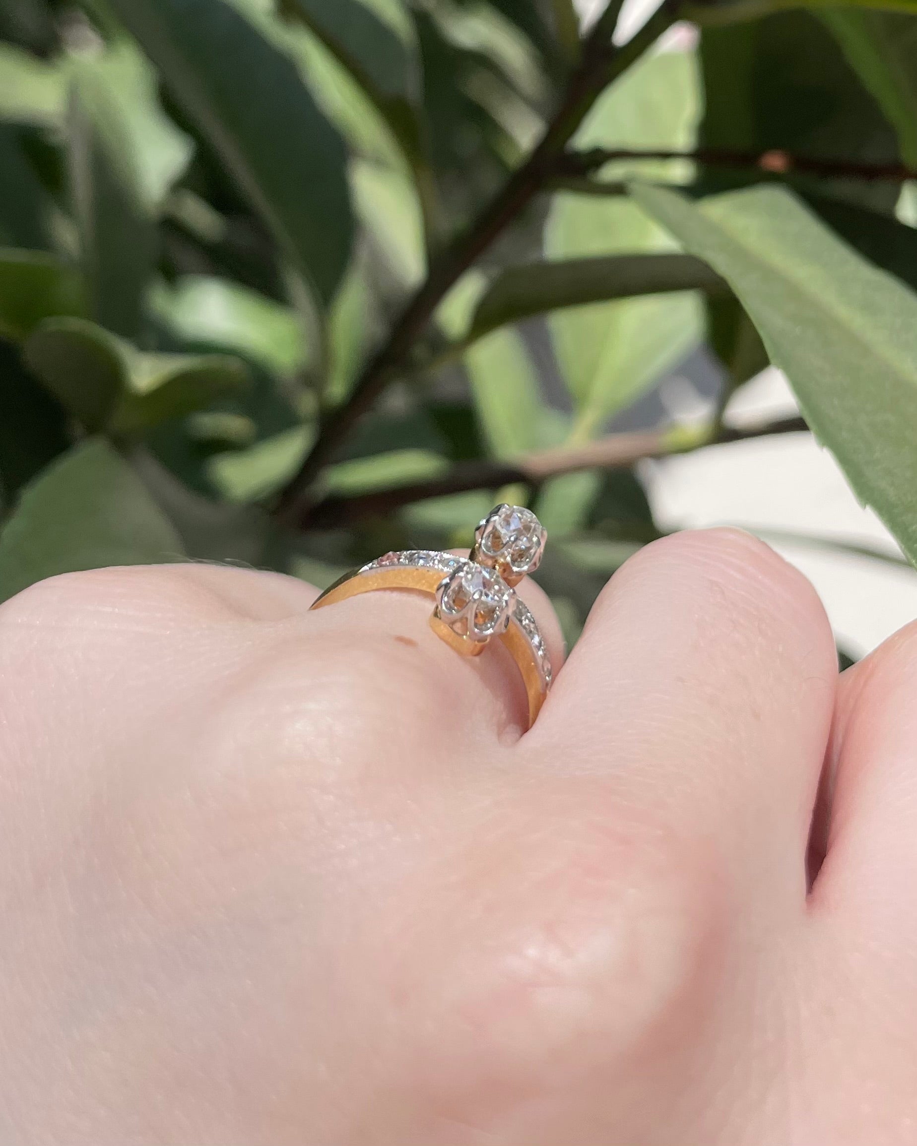 Bague Duchesse Diamants 0.47 carat "Blanche"