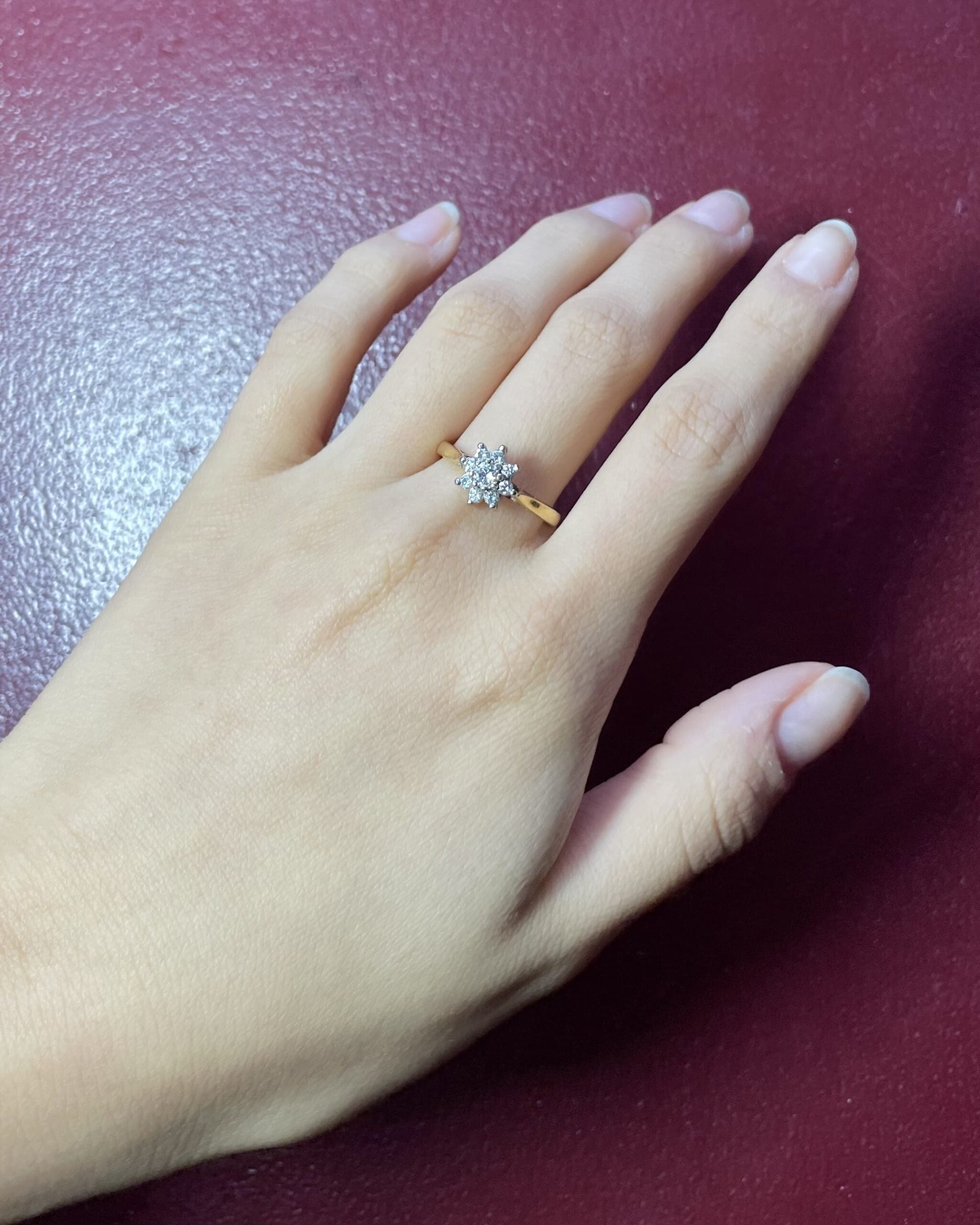 Bague Marguerite Vintage Diamants 0.31 carat "Arla"