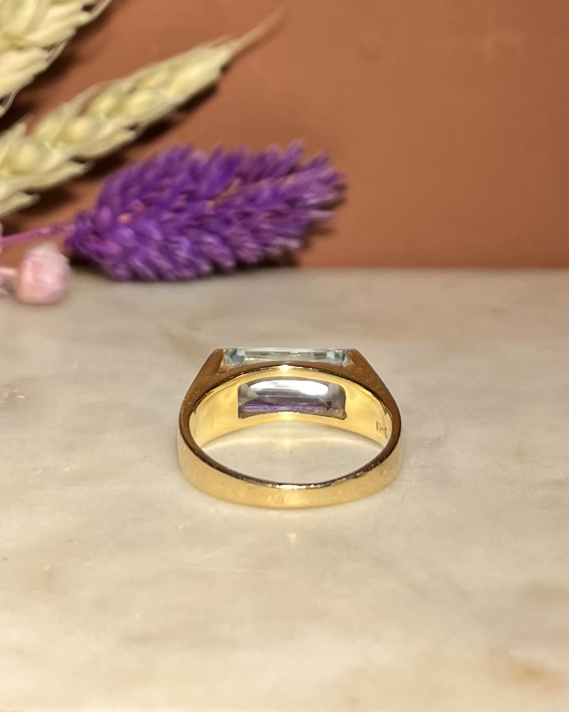 Aquamarine Signet Ring "Athens"