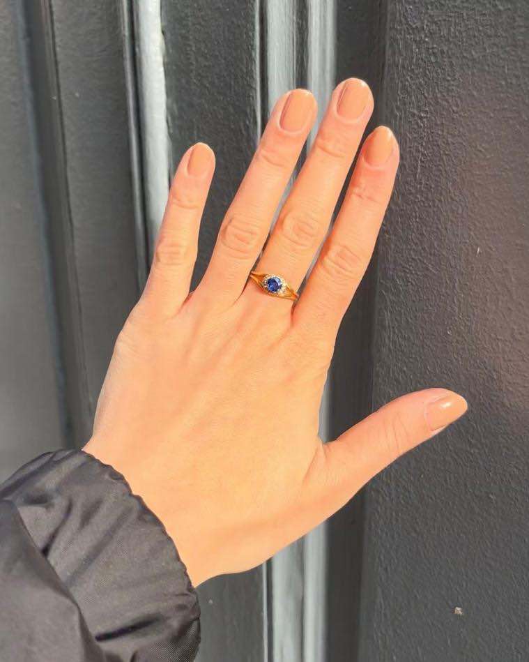 Bague Marguerite Saphir & Diamants "Oxana"