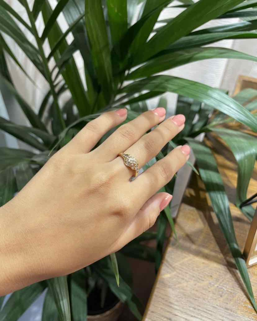 Bague entrelacement de 21 Diamants "Bianca"