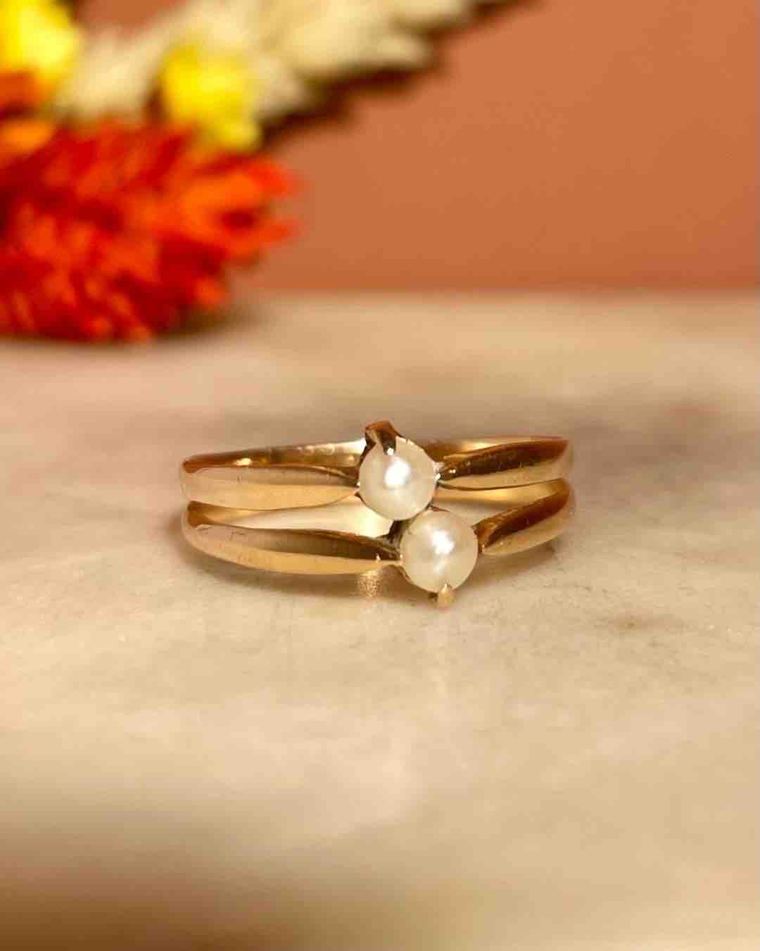Anillo de perla "Leanon" Tú y yo