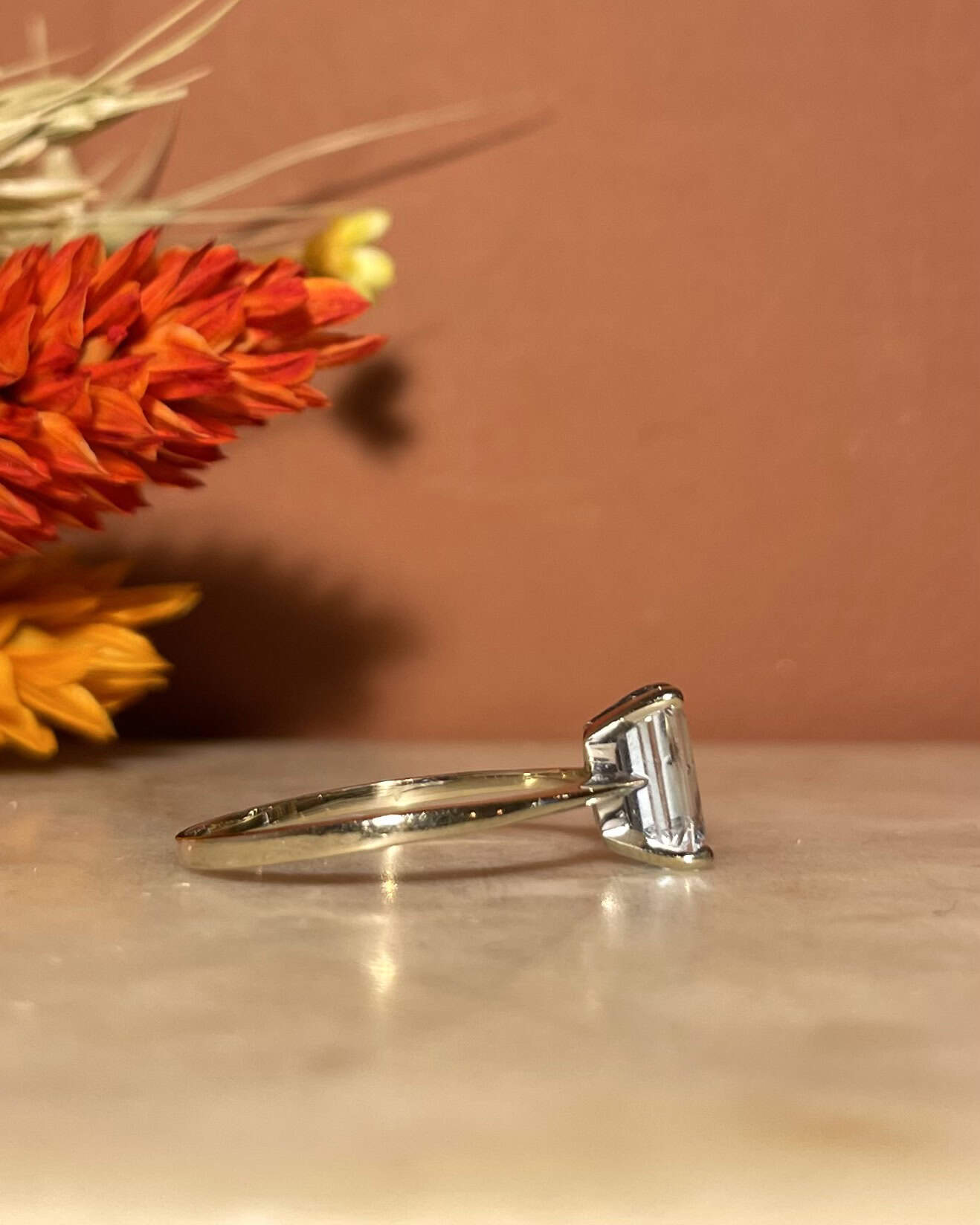 "Aili" 0.75 carat Aquamarine Solitaire Ring