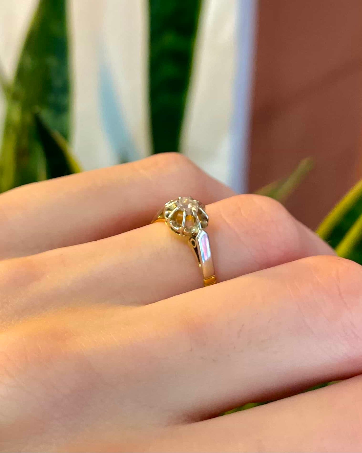 Bague Art-Déco Vintage Diamant "Quincy"
