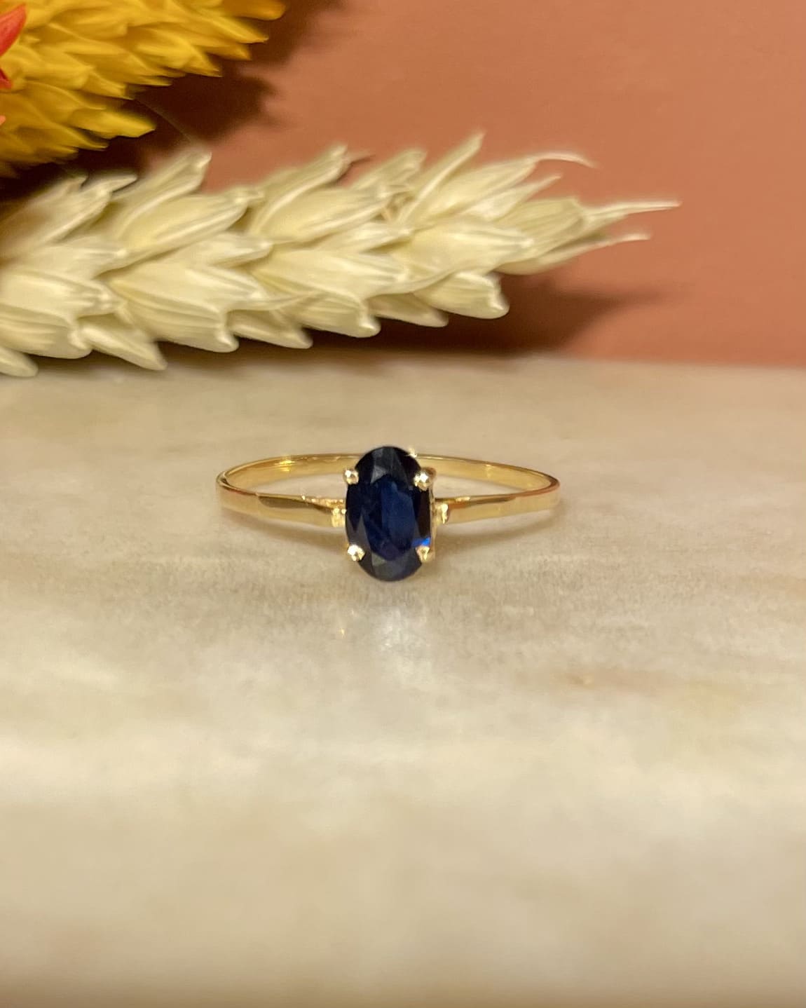 Bague Solitaire Saphir 0.40 Carat Luciana"