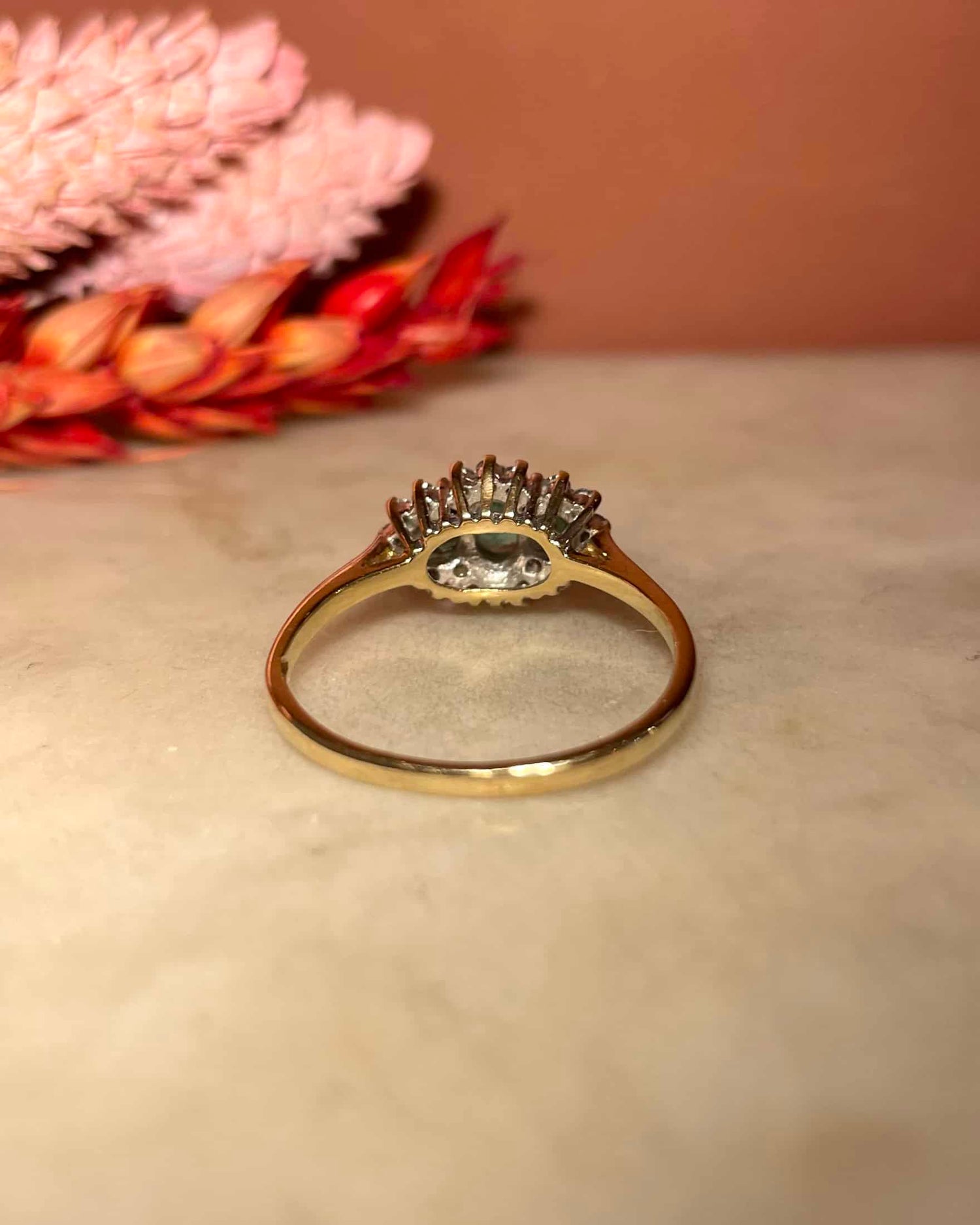 Bague Trilogie Emeraudes & 20 Diamants "Goldie"