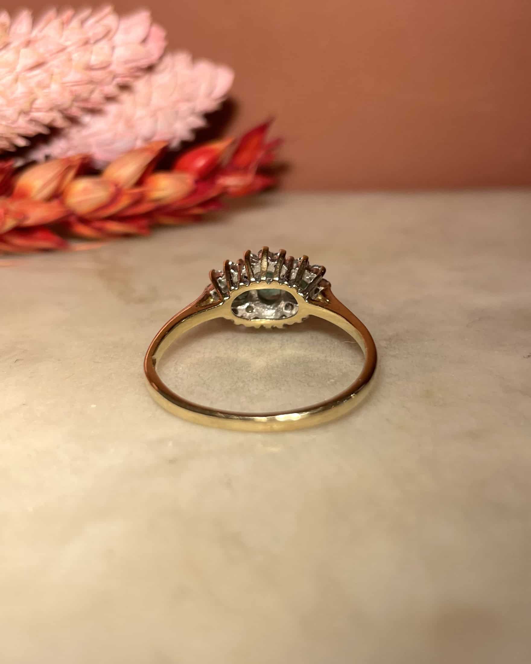 Bague Trilogie Emeraudes & 20 Diamants "Goldie"