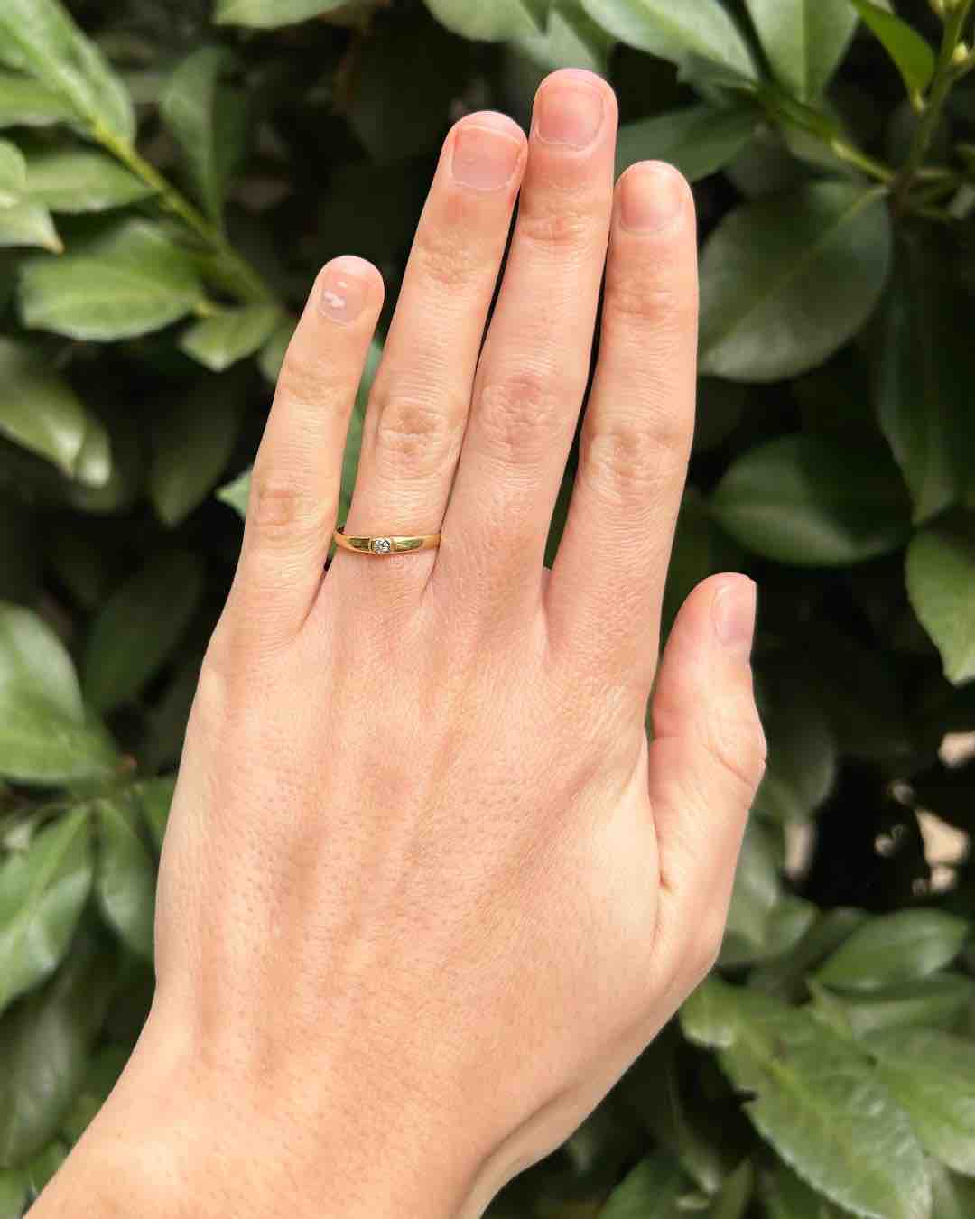 Bague Jonc Diamant "Reem"