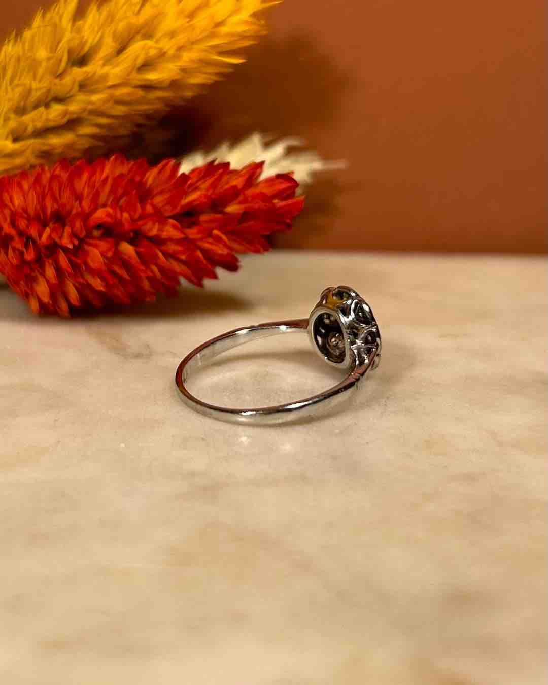 Bague Art-Déco Marguerite Diamants "Selena" - Elliade Paris