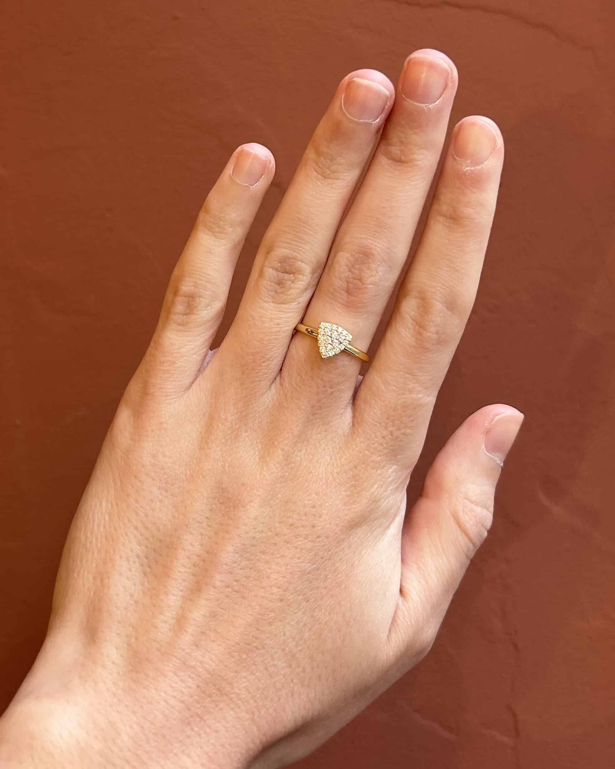 Bague Vintage Or 18 carats & 21 Diamants "Emna"