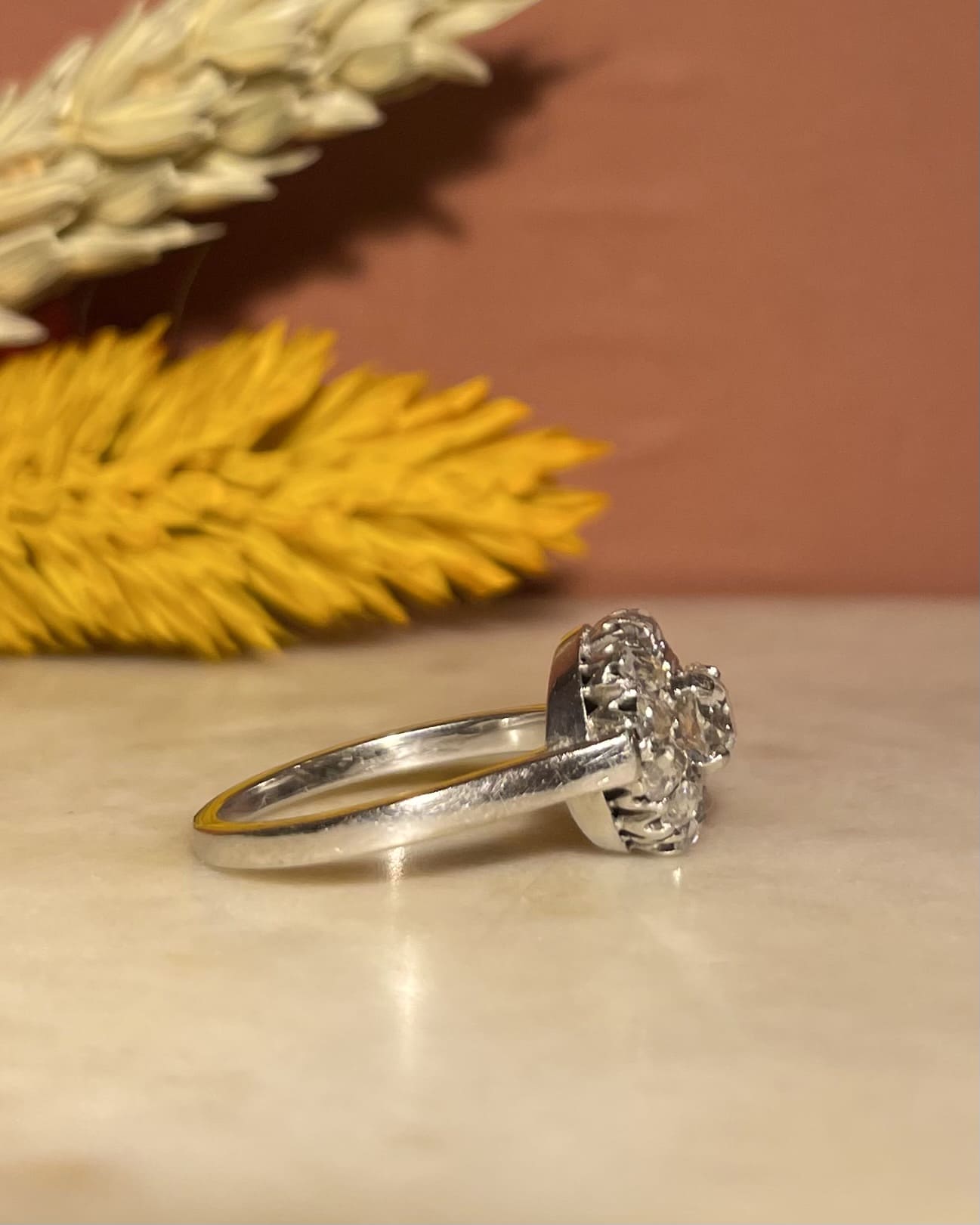 Bague Marguerite Art-Déco 13 Diamants "Scarletta"
