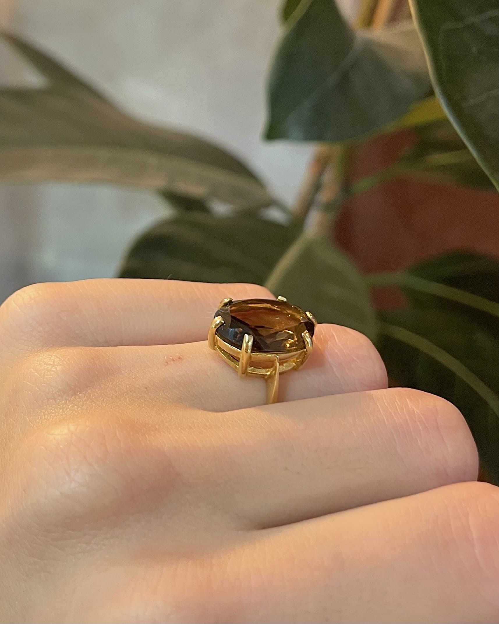 Bague Cocktail Quartz fumé 6.50 Carats "Evelina"