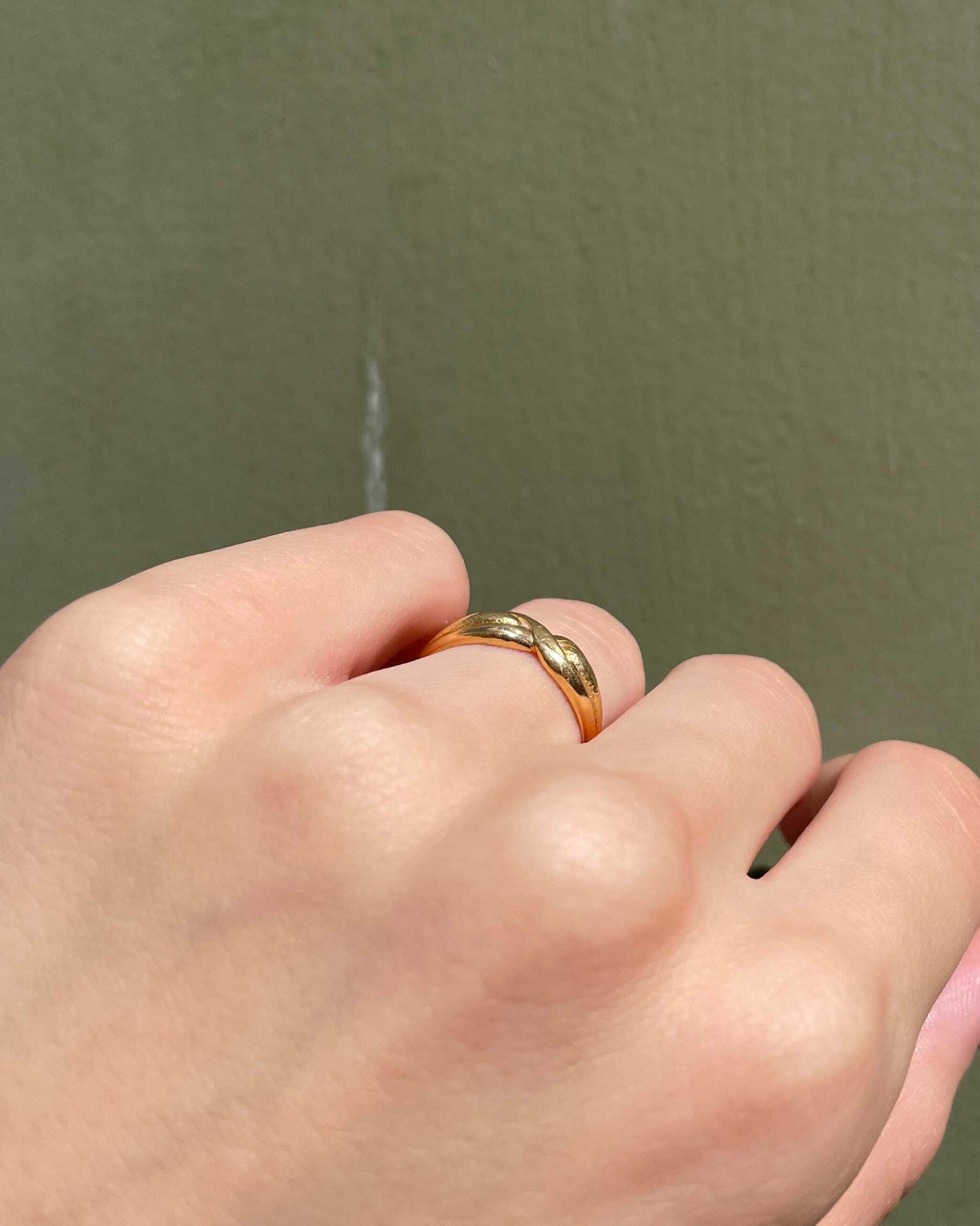 Bague Jonc Torsadé Or 18 Carats "Méliane"