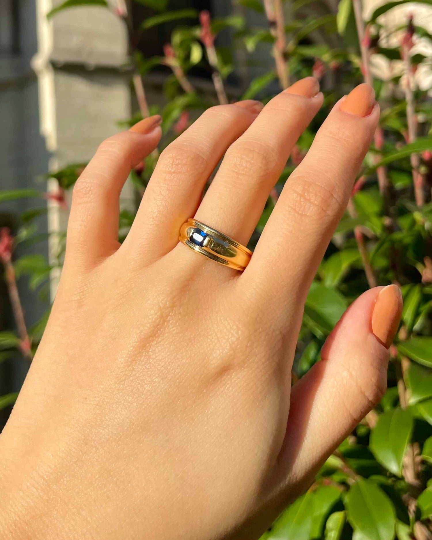 Bague Jonc Saphir "Bliss"