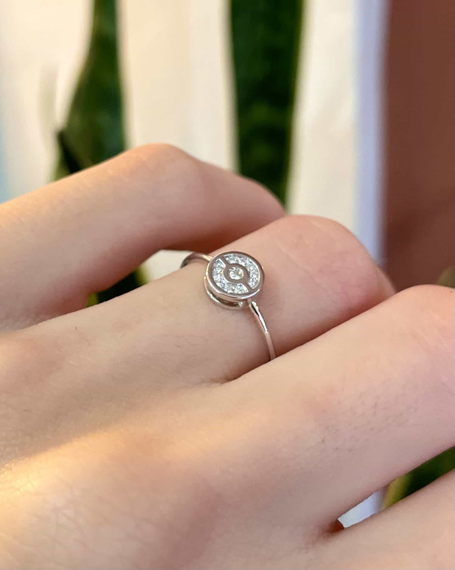 Bague Vintage Diamants 0.12 carat "Darley"