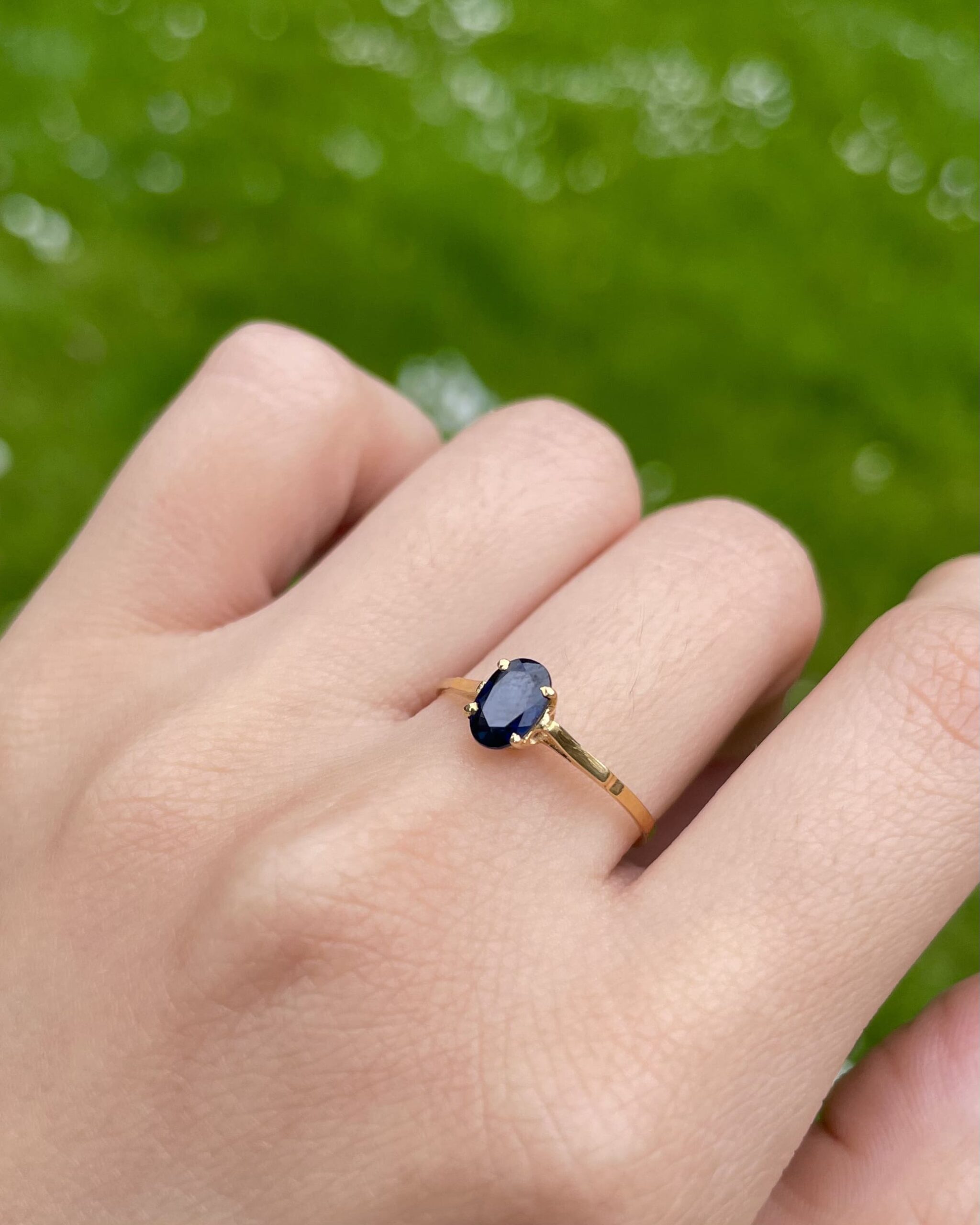 Bague Solitaire Saphir 0.40 Carat Luciana"