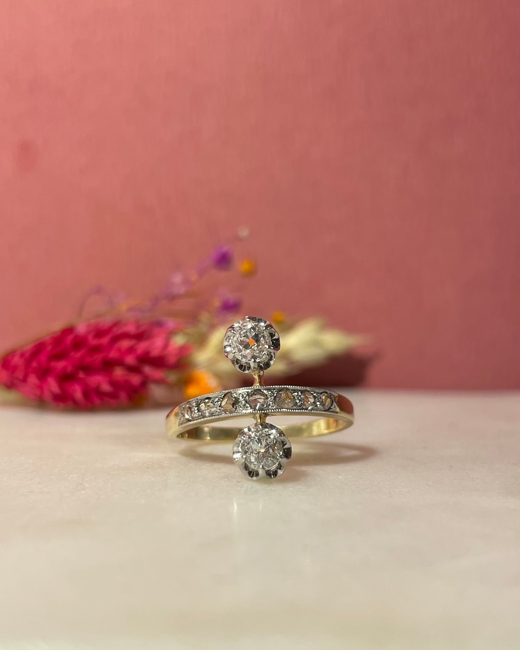 Bague Duchesse Diamants 0.47 carat "Blanche"