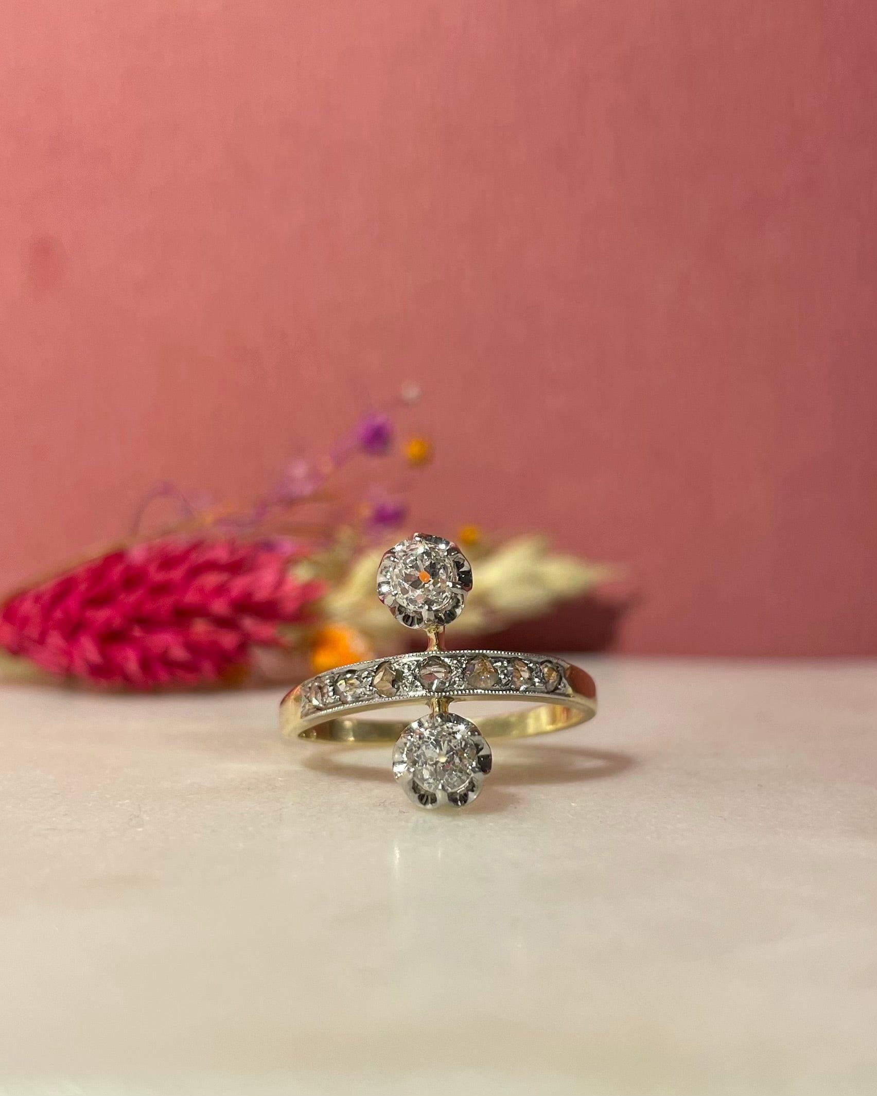 Bague Duchesse Diamants 0.47 carat "Blanche" - Elliade Paris