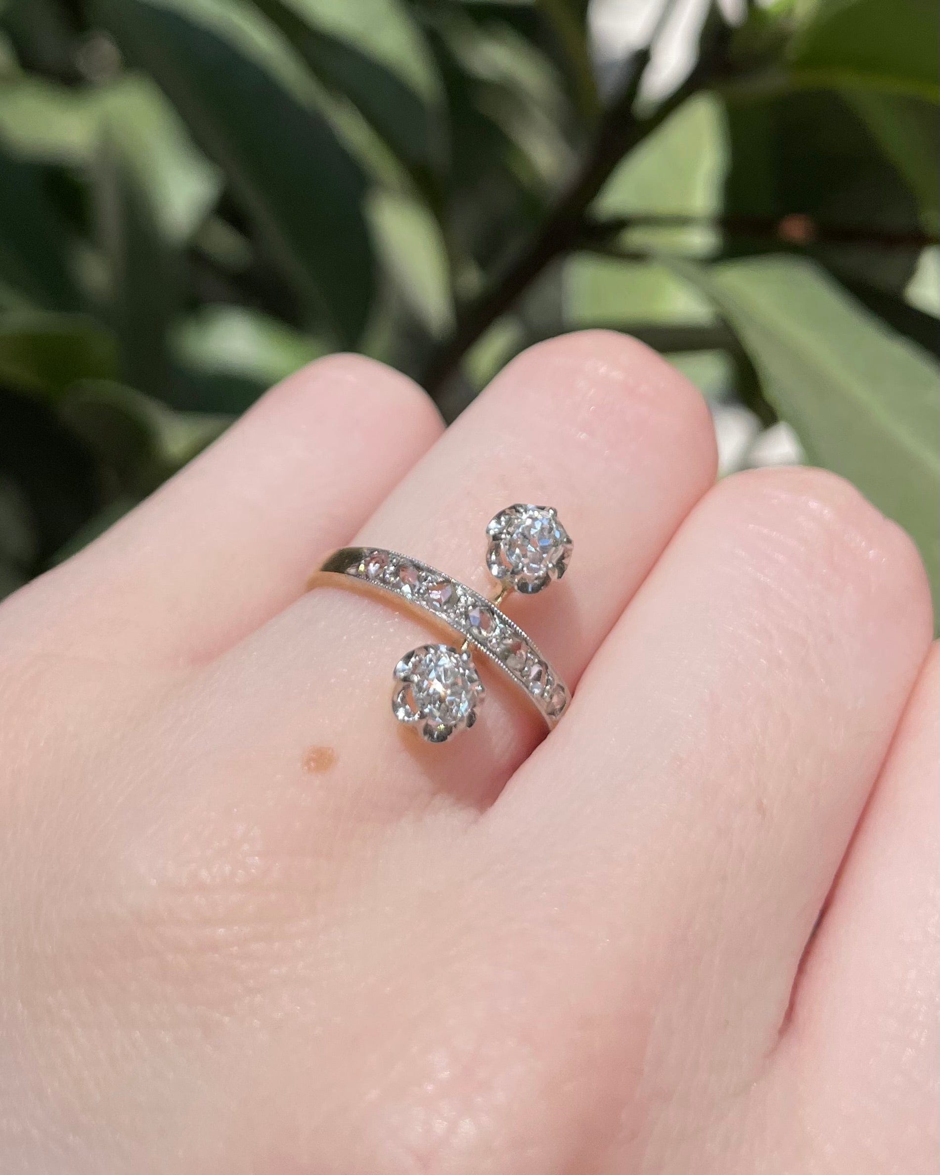 Bague Duchesse Diamants 0.47 carat "Blanche" - Elliade Paris