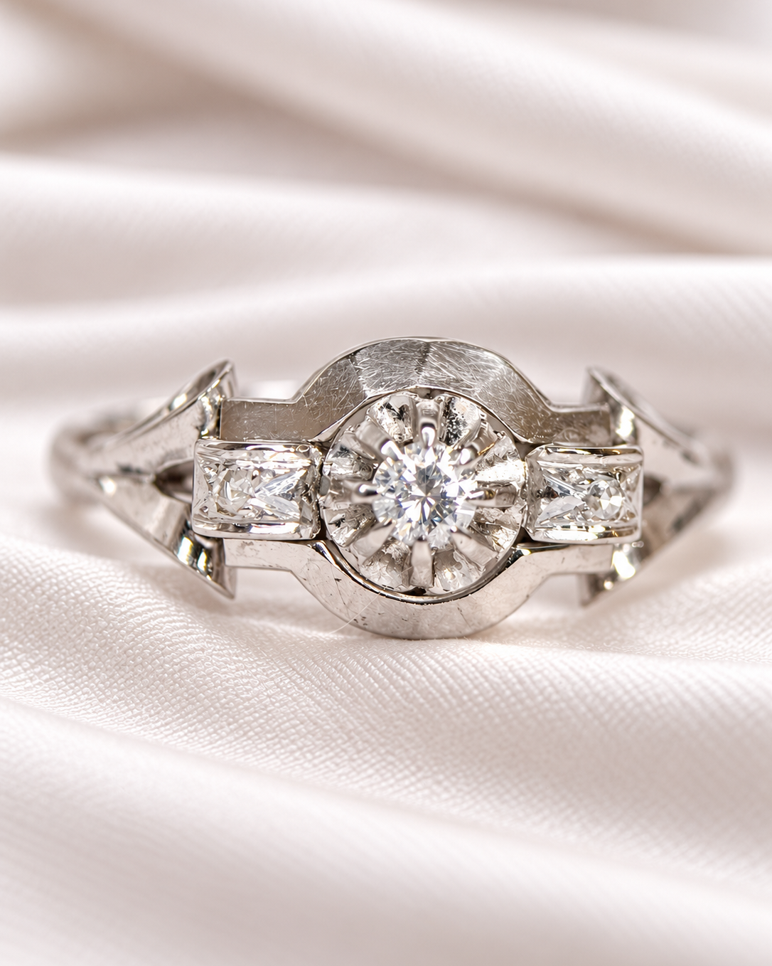 Bague Art-Déco Diamants "Coraline"