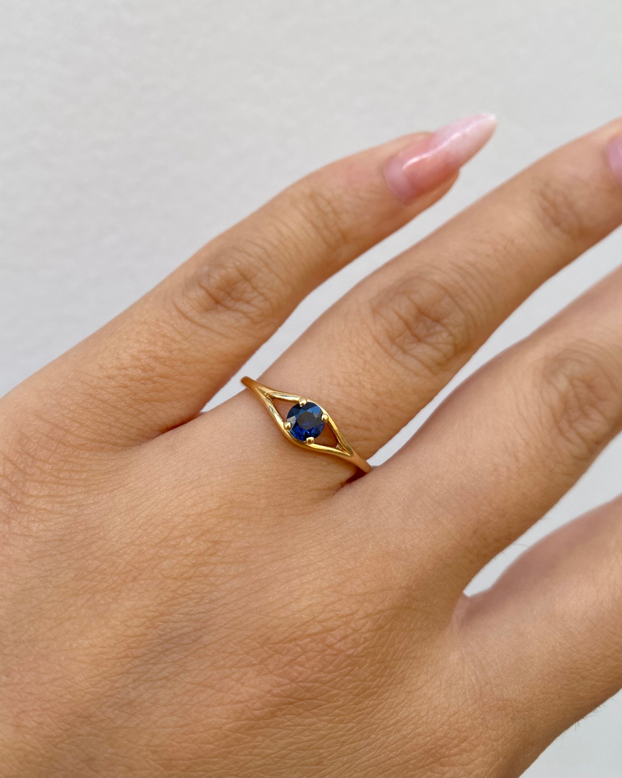 Solitaire Saphir 0.20 carat "Béa"