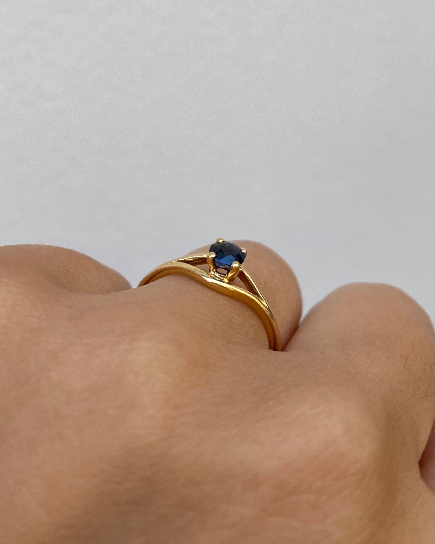 Solitaire Saphir 0.20 carat "Béa"