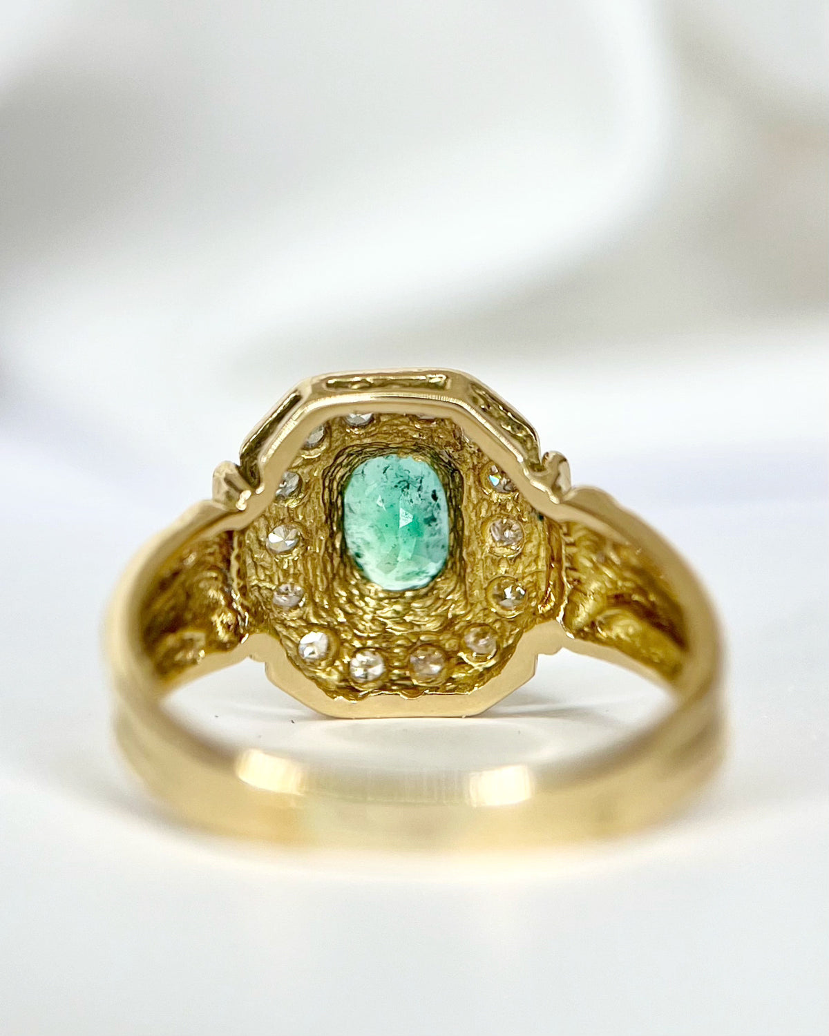 Bague Art-Déco Émeraude & Diamants "Eden"