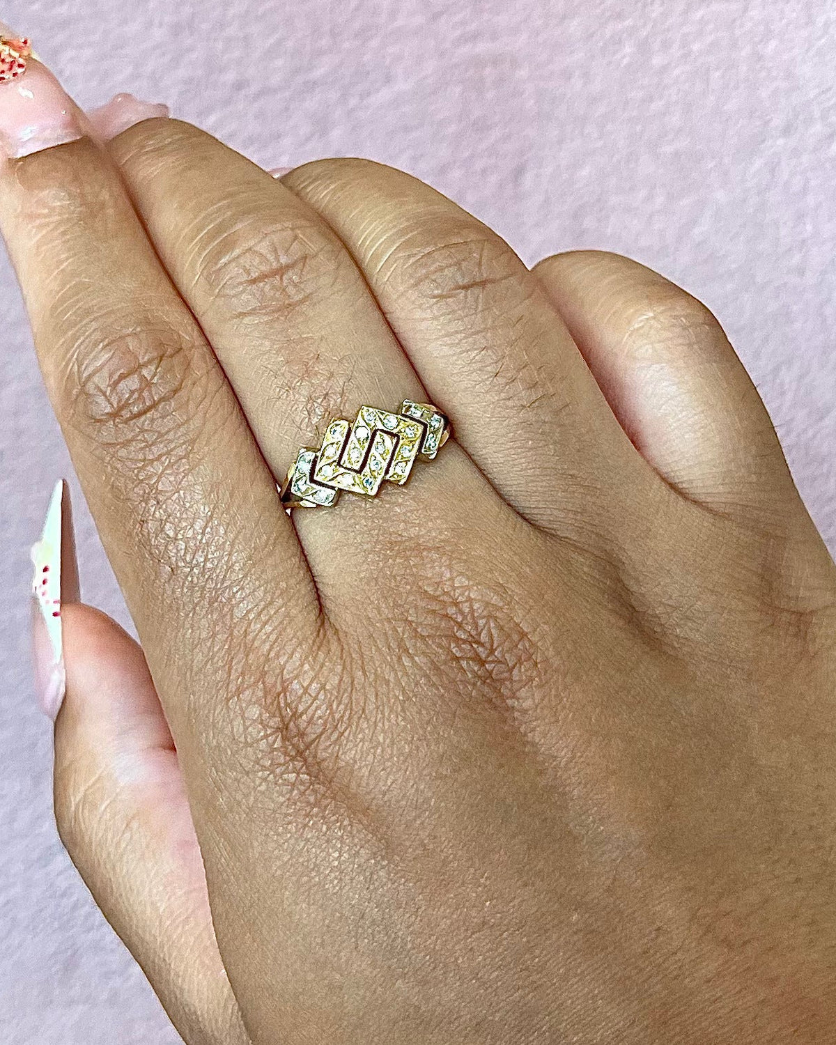 Anillo de banda con diamantes de 0,20 quilates «Isadora»